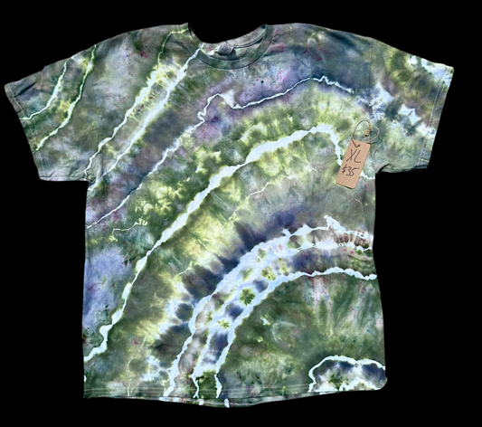 XL Green & Grey Geode tee