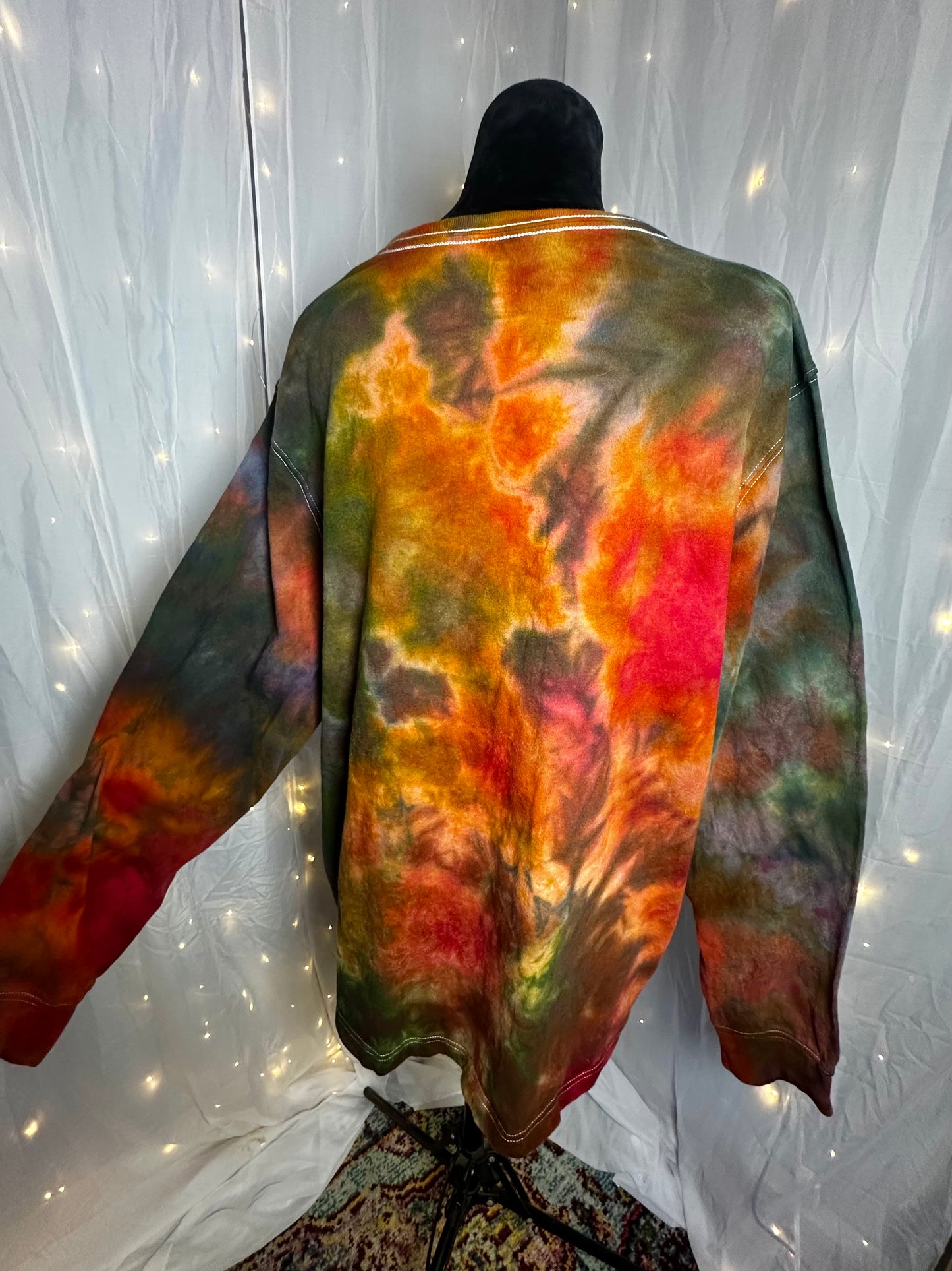 2XL Rustic Rainbow Grove Long Sleeve Tee