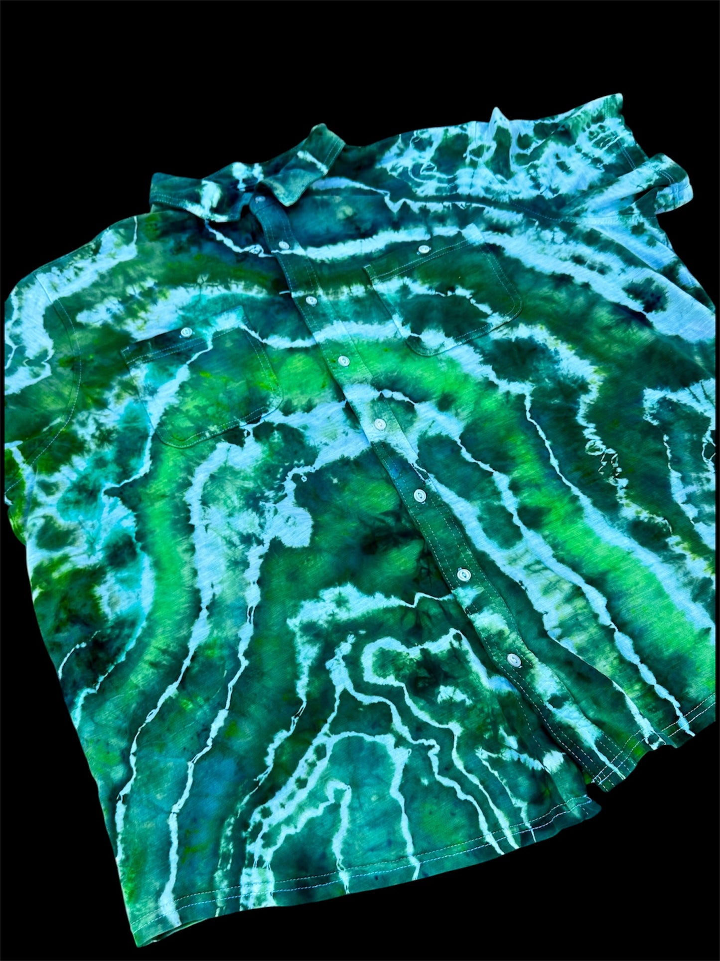 2XL Mystic Emerald Forest Button Down