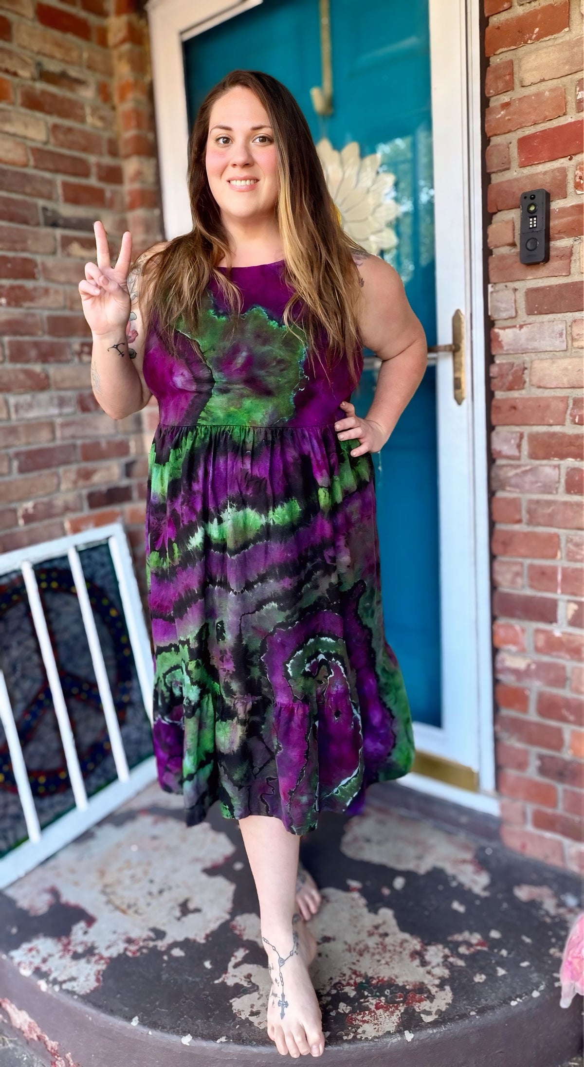 XXL Emerald Moon Spell Midi Dress