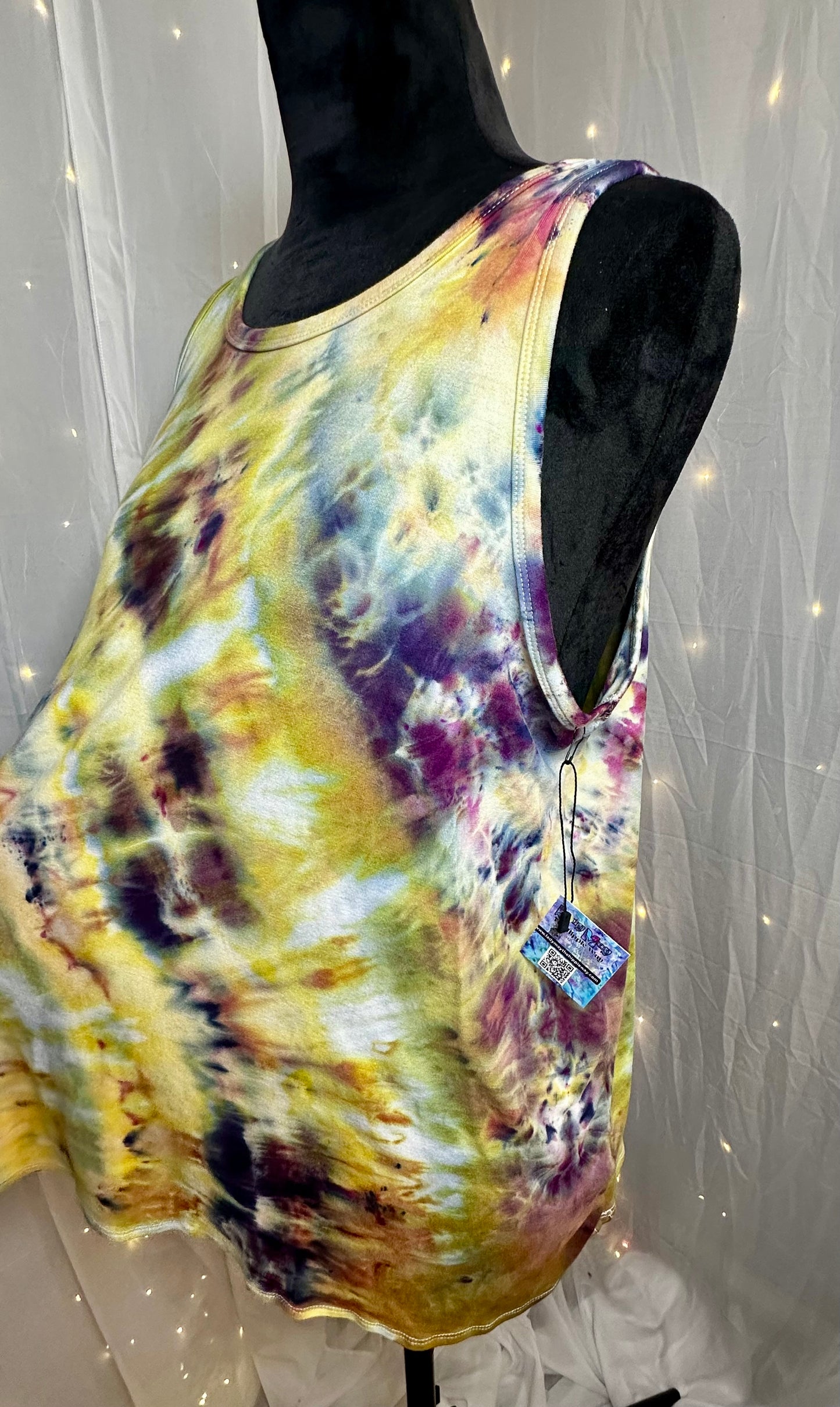 Large Moss & Honey Marble Tank Top