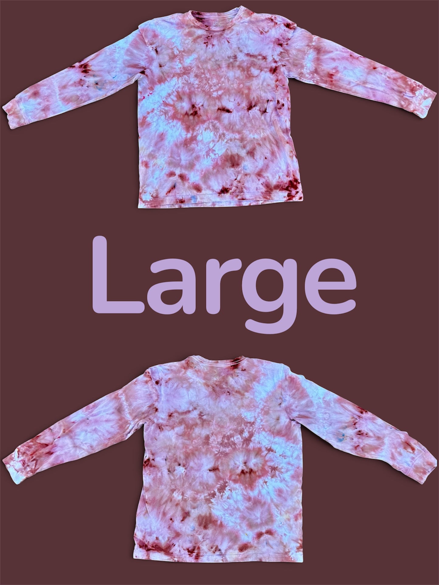 Large Rosewood Mist Long Sleeve Tee 