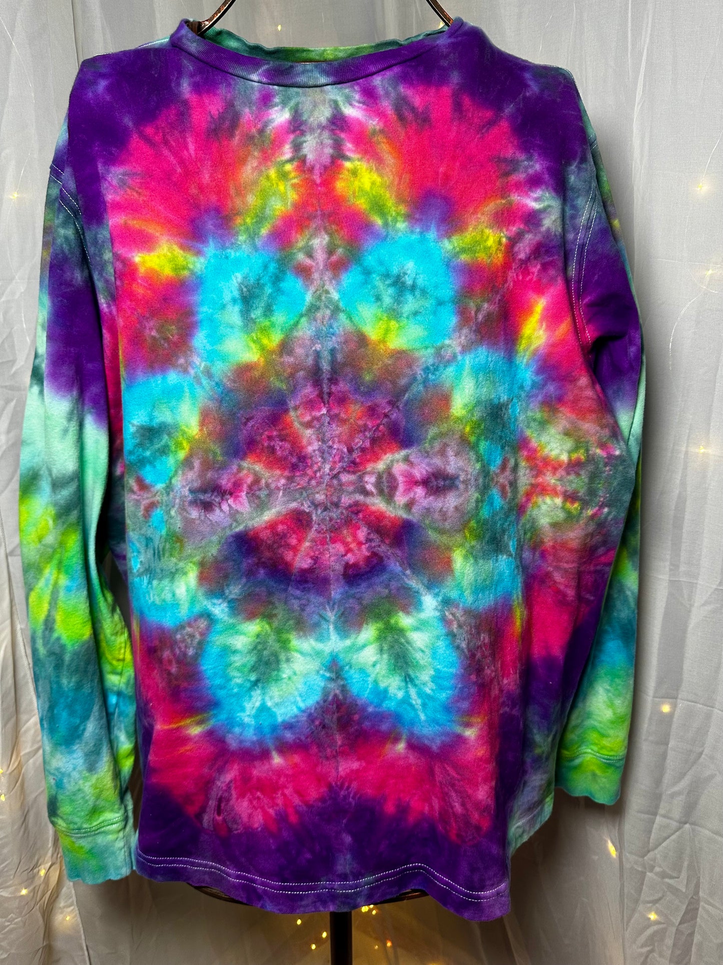 2XL Electric Eden Burst Long Sleeve Tee