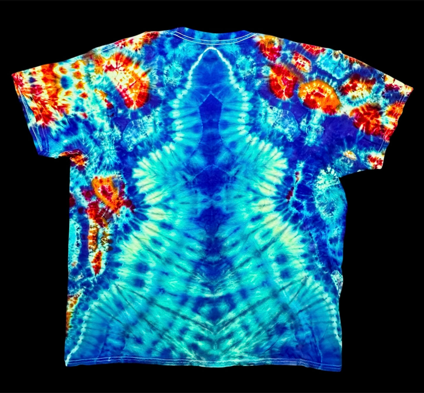 2XL Elextric Sea Turtle Tie Dye Tee *UV Reactive*