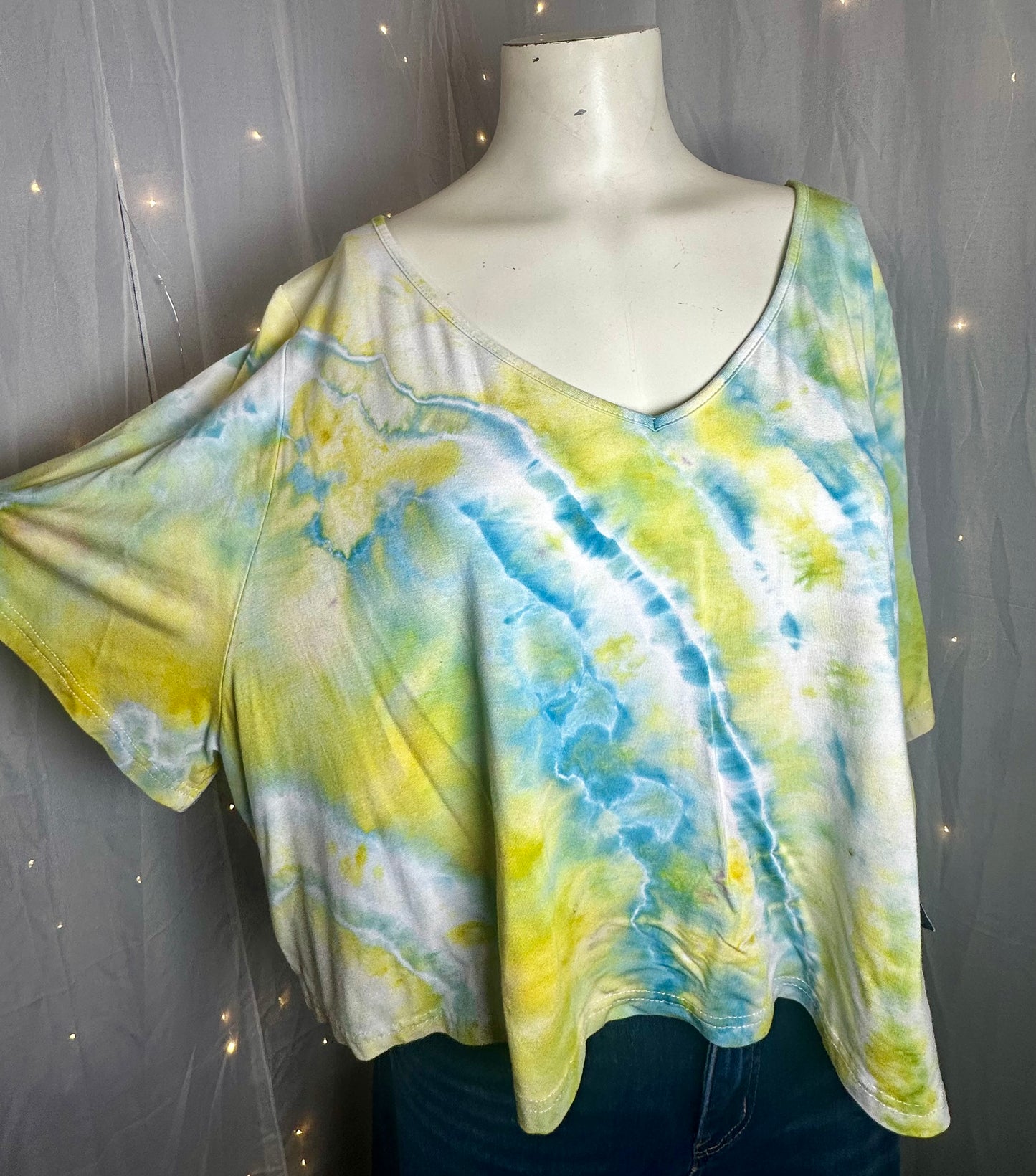 4XL Citrus Cloud Crop Top