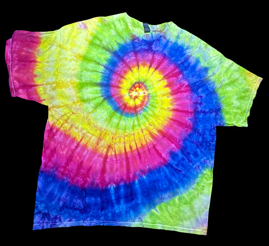 2XL Neon Wave Spiral Tee