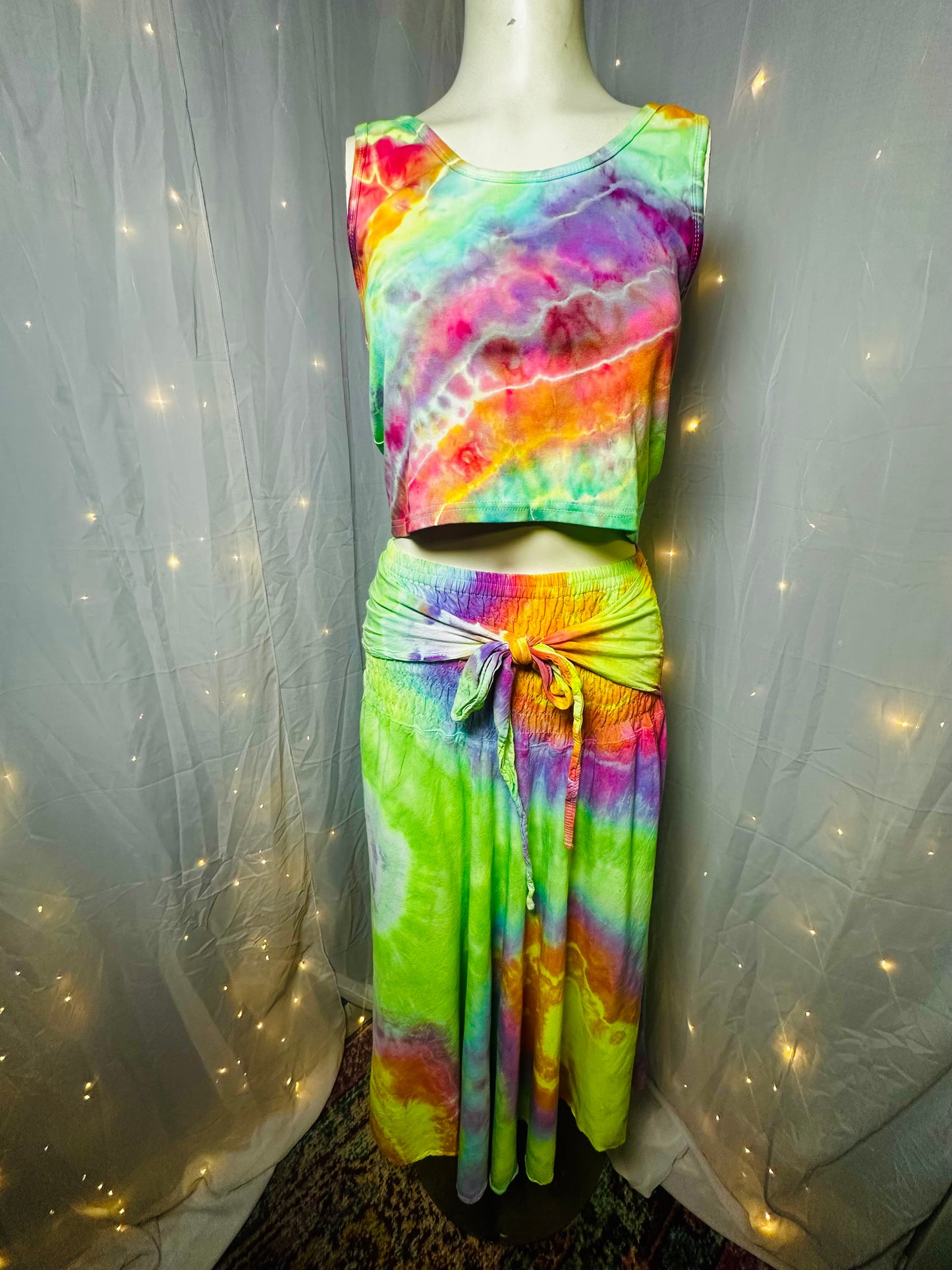 OS High Voltage Rainbow Convertible Set *UV REACTIVE*