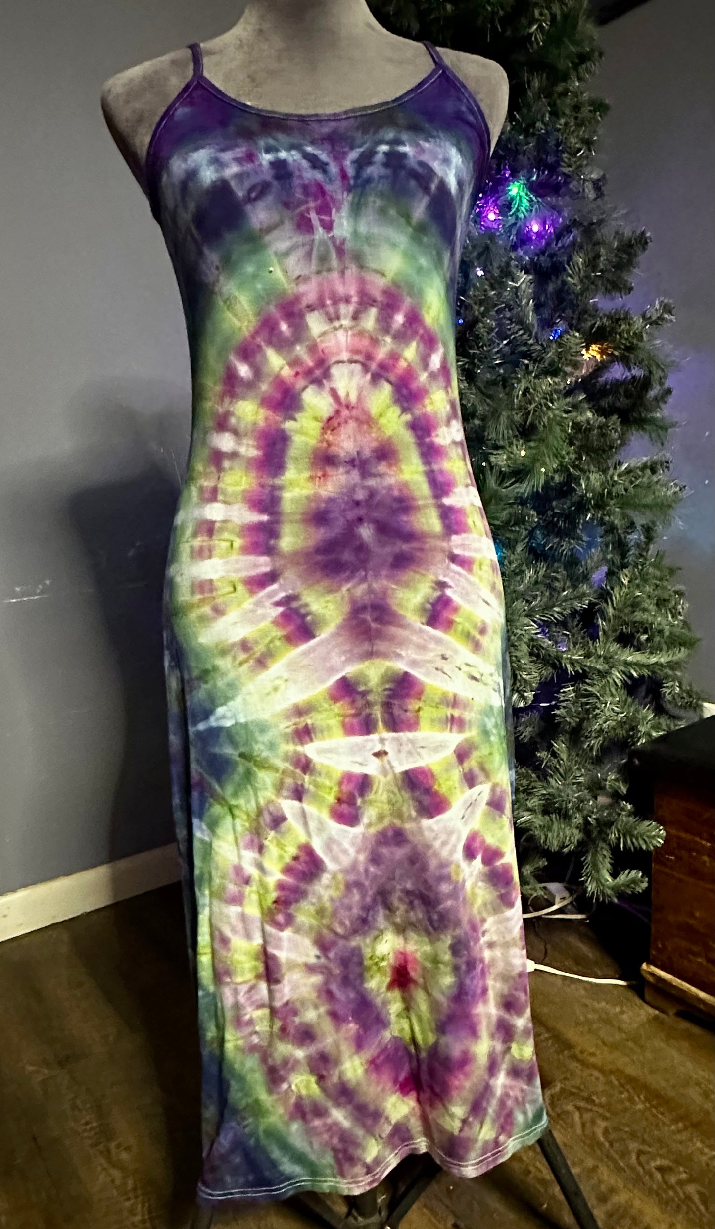 Medium “Curved Edges” UV Reactice Bodycon Slip Dress