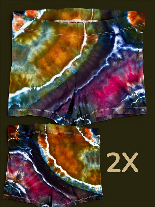 2X Solar Eclipse Biker Shorts