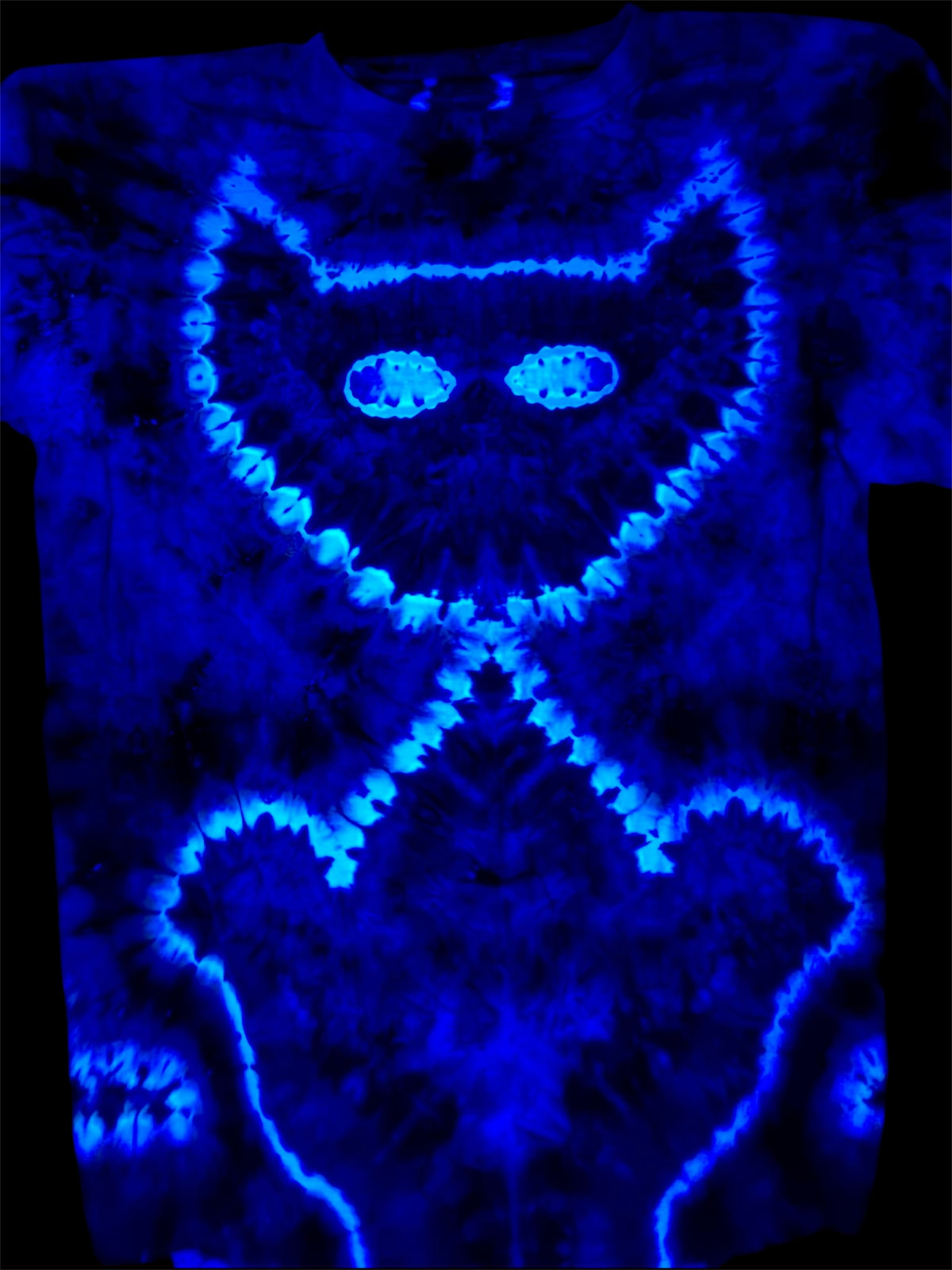 Large Wicked Glow Purrfectly Cheeky Kitty Tee *UV Reactive*