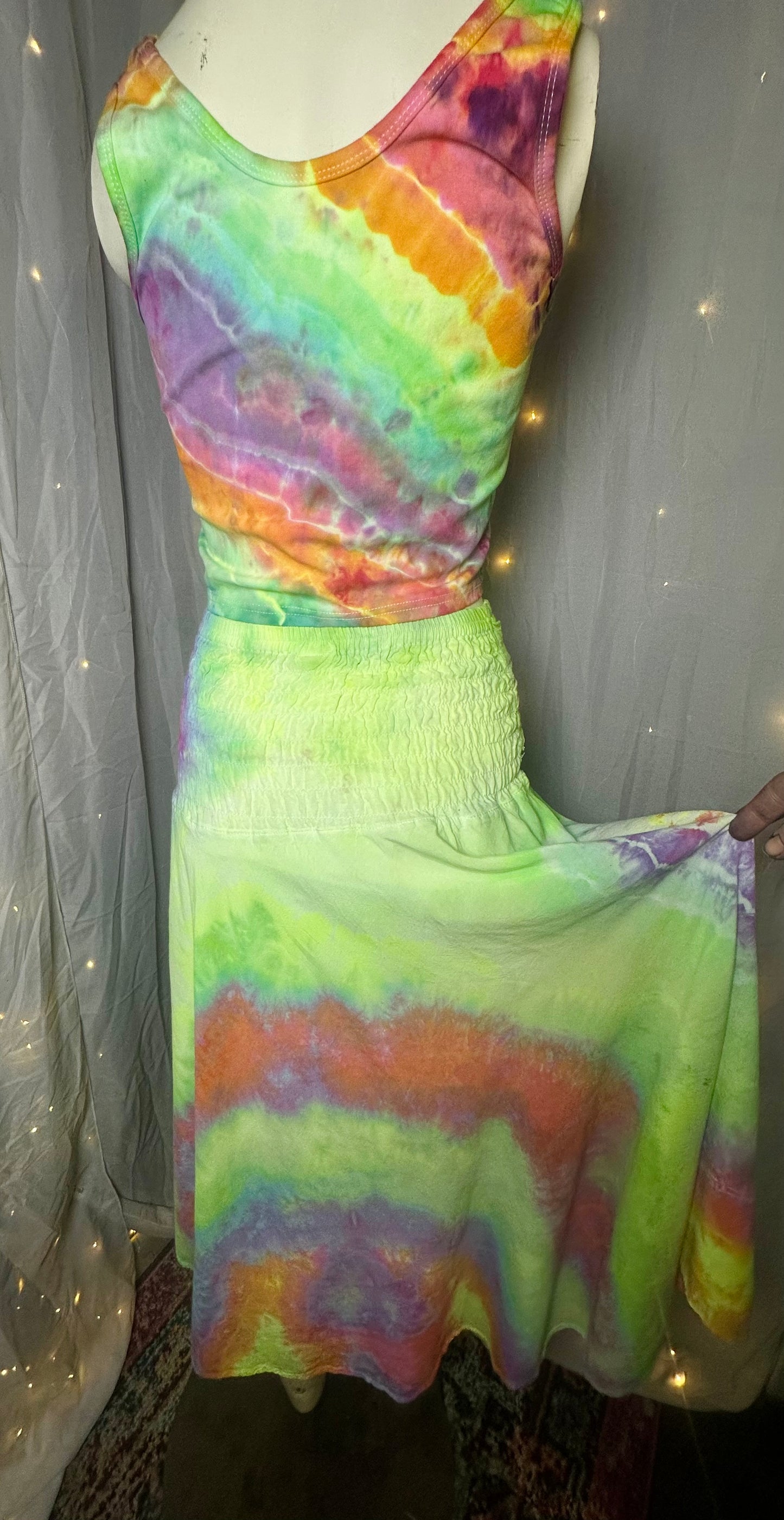 OS High Voltage Rainbow Convertible Set *UV REACTIVE*