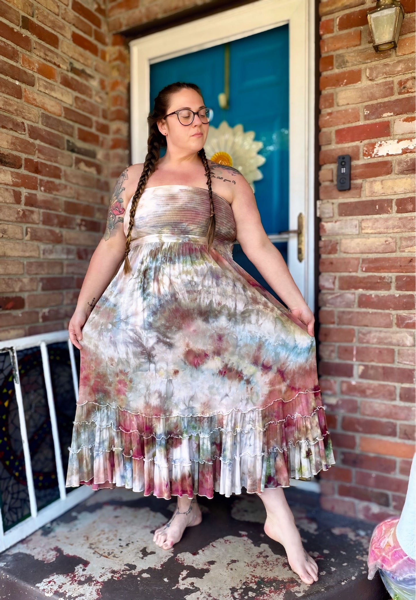 XL Bohemian Daydream Backless Maxi Dress