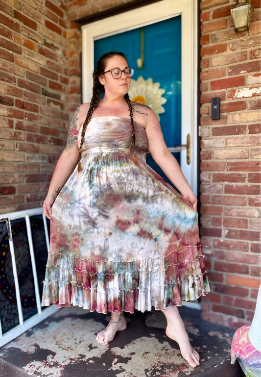 XL Bohemian Daydream Backless Maxi Dress