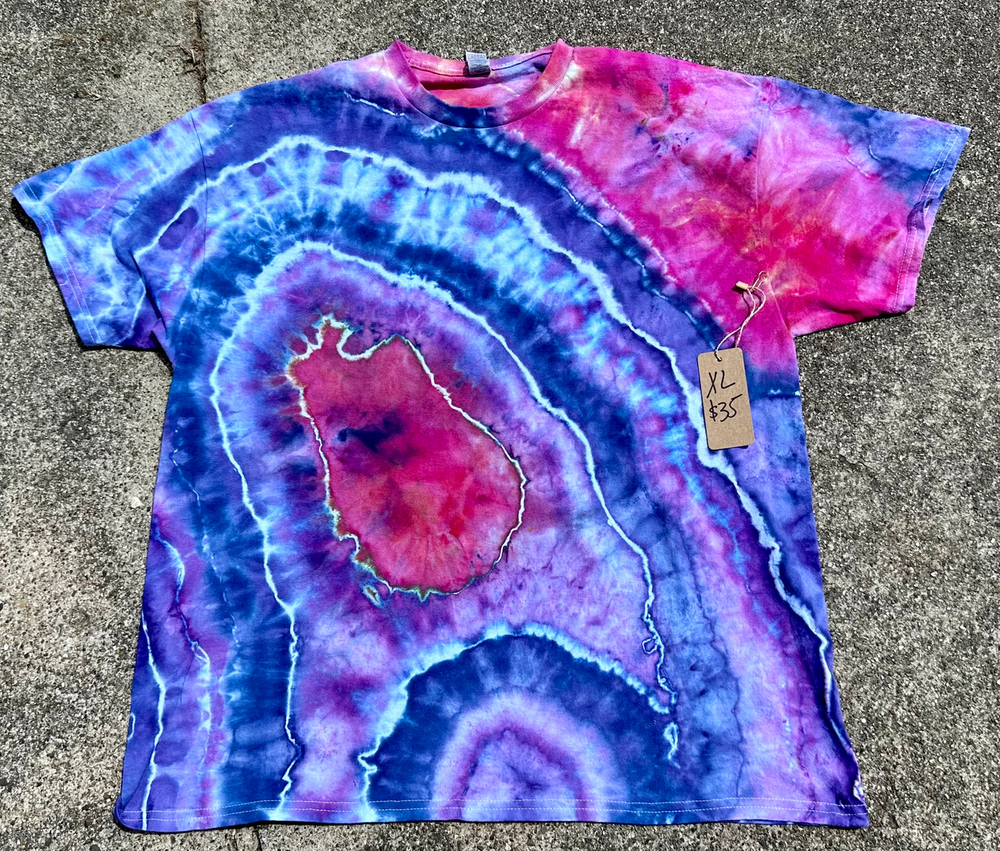 XL Purple & Pink Geode tee