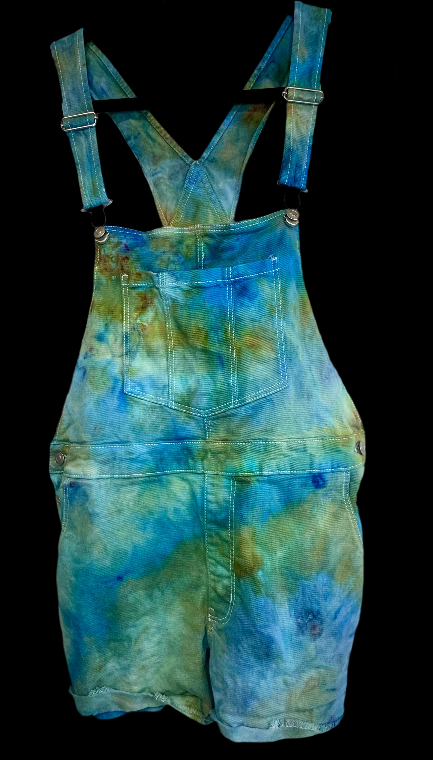 Large Tie-Dye Shortall Bibs