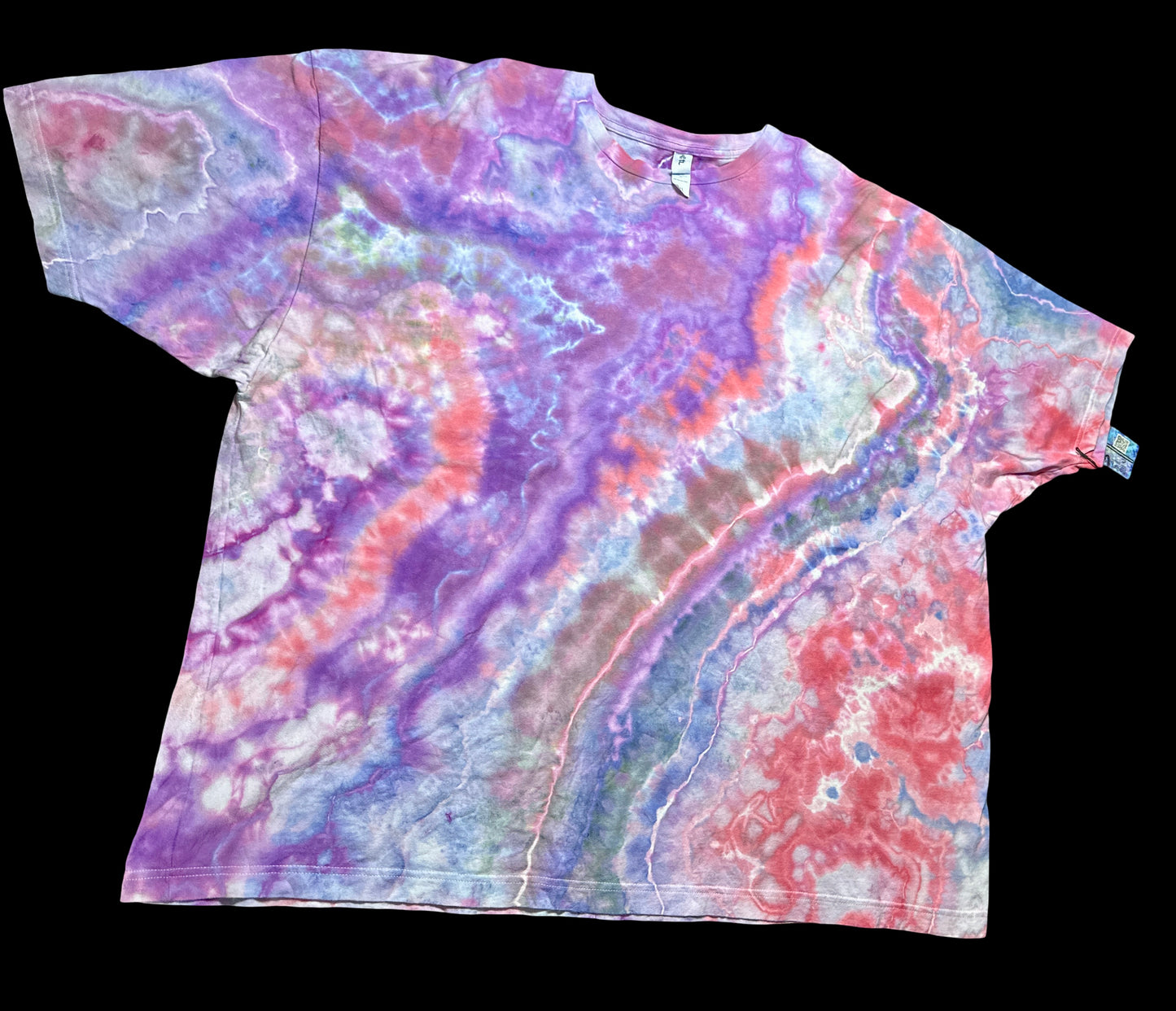 5XL Psychedelic Lilac Flow Tee