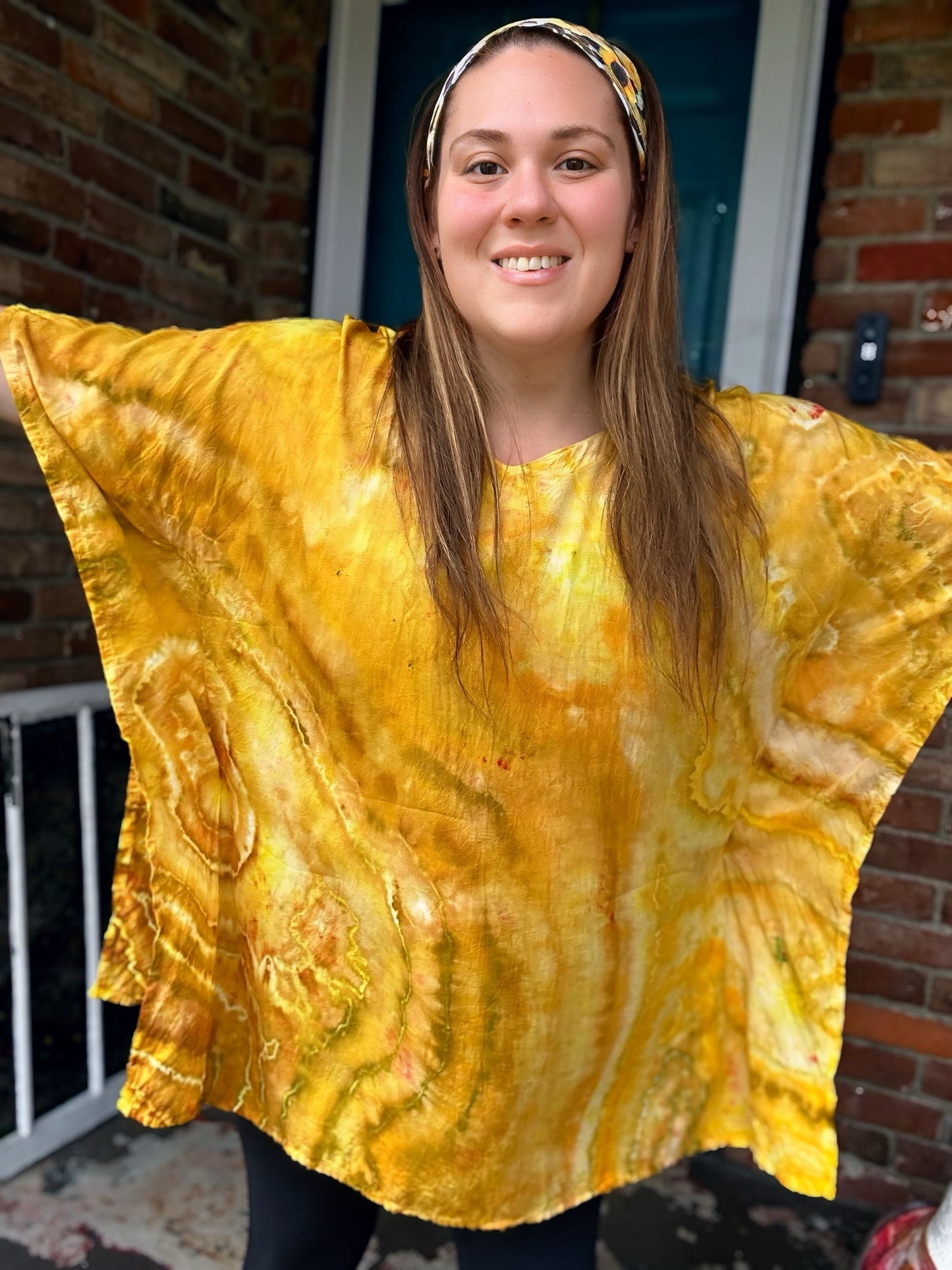 One Size Sunflower Soul Kaftan Poncho
