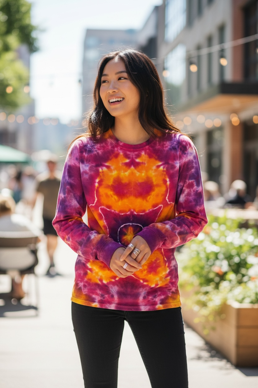 Small Solar Starburst Longsleeve T-shirt