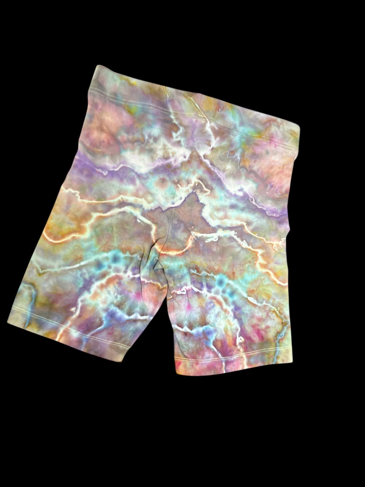 Small Iridescent Agate Flow Biker Shorts