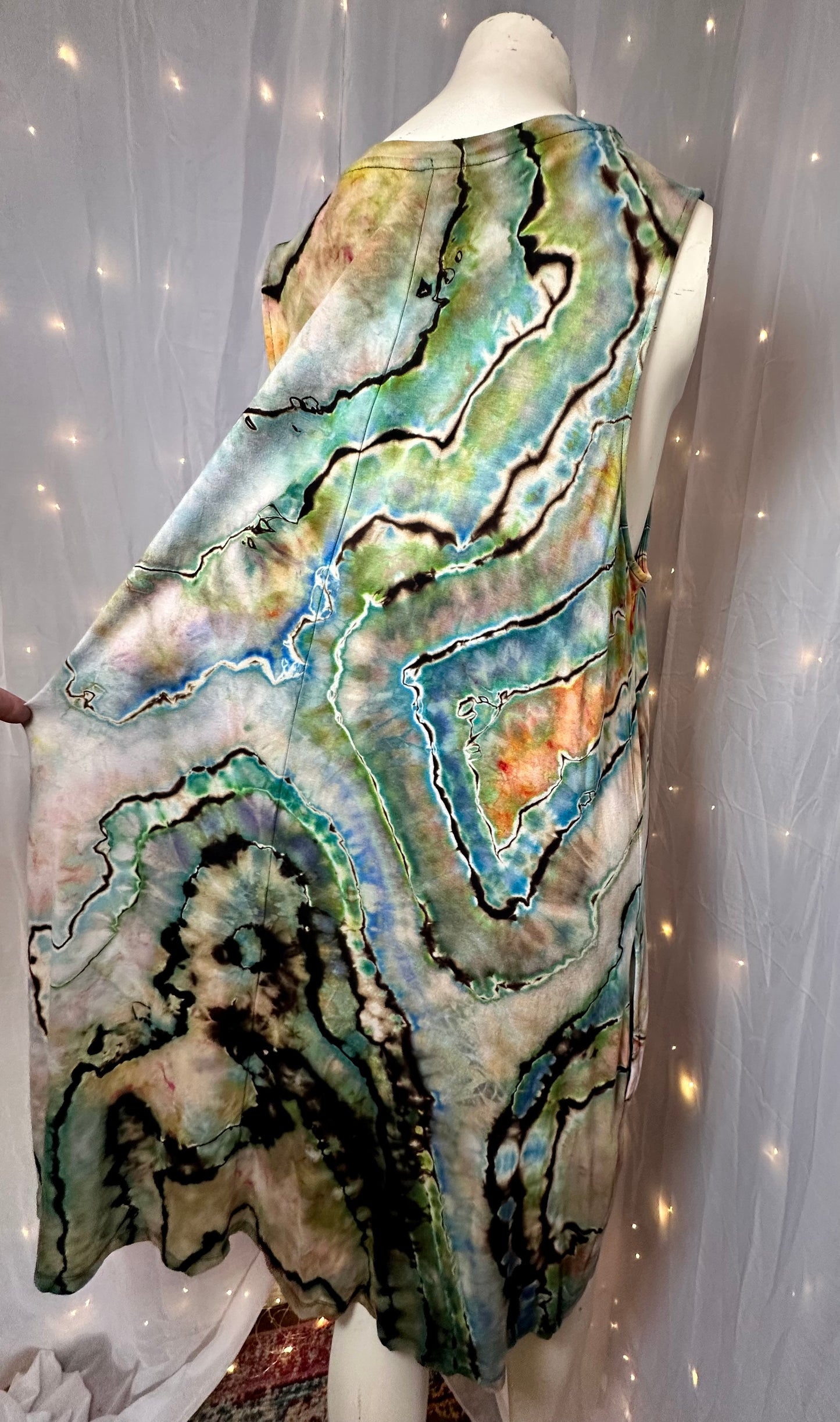 XXXL Iridescent Mother of Pearl Swing Dress