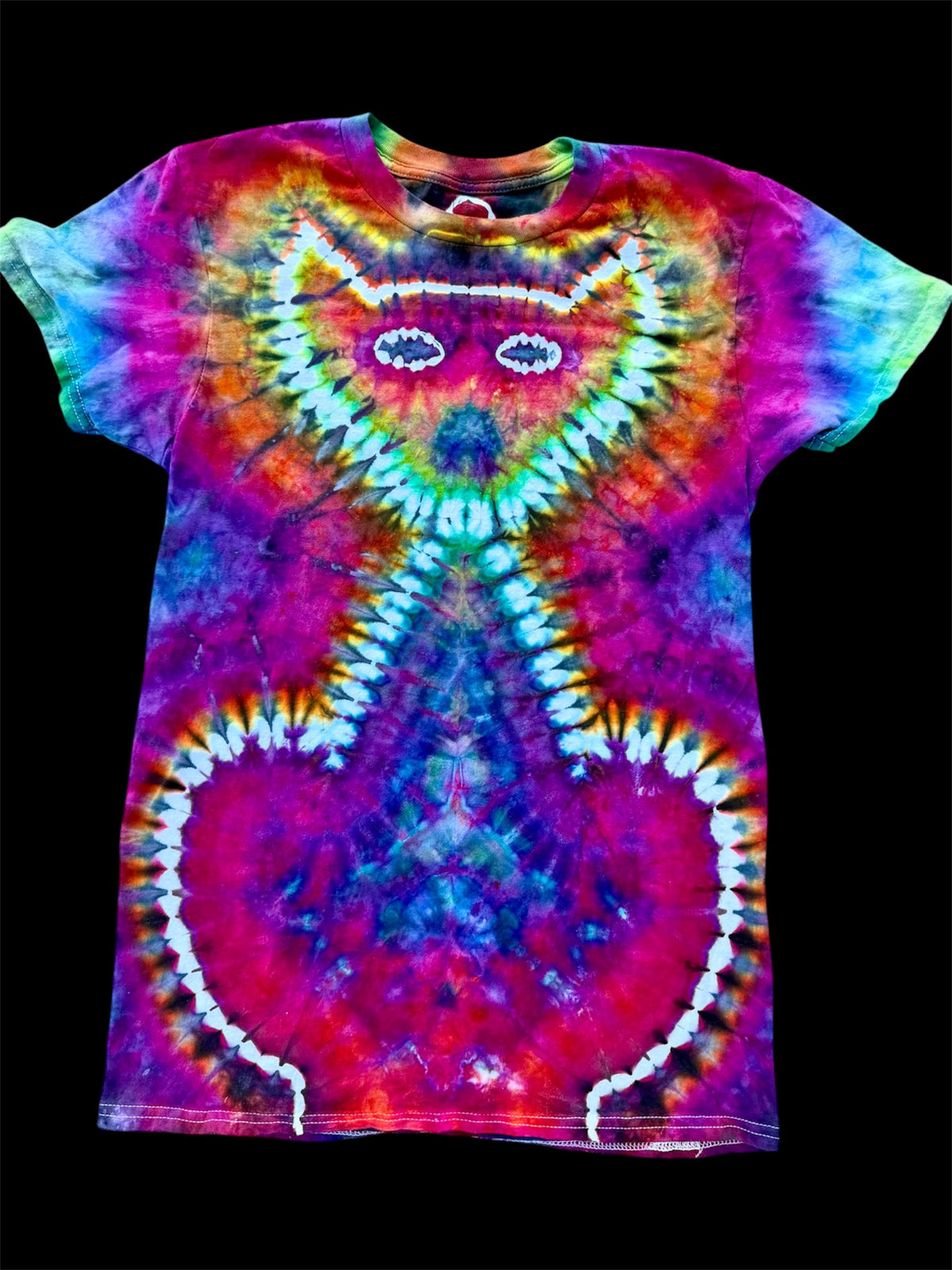 Small Cosmic Rainbow Purrfectly Cheeky Kitty Tee