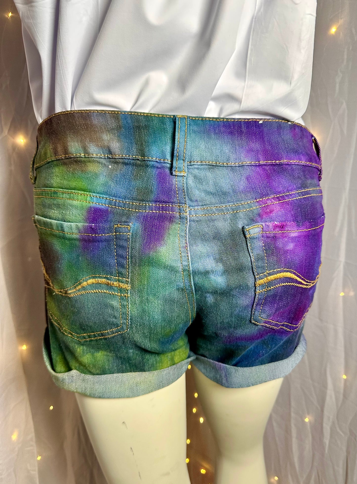 Jr 13 Starlit Forest Denim Shorts