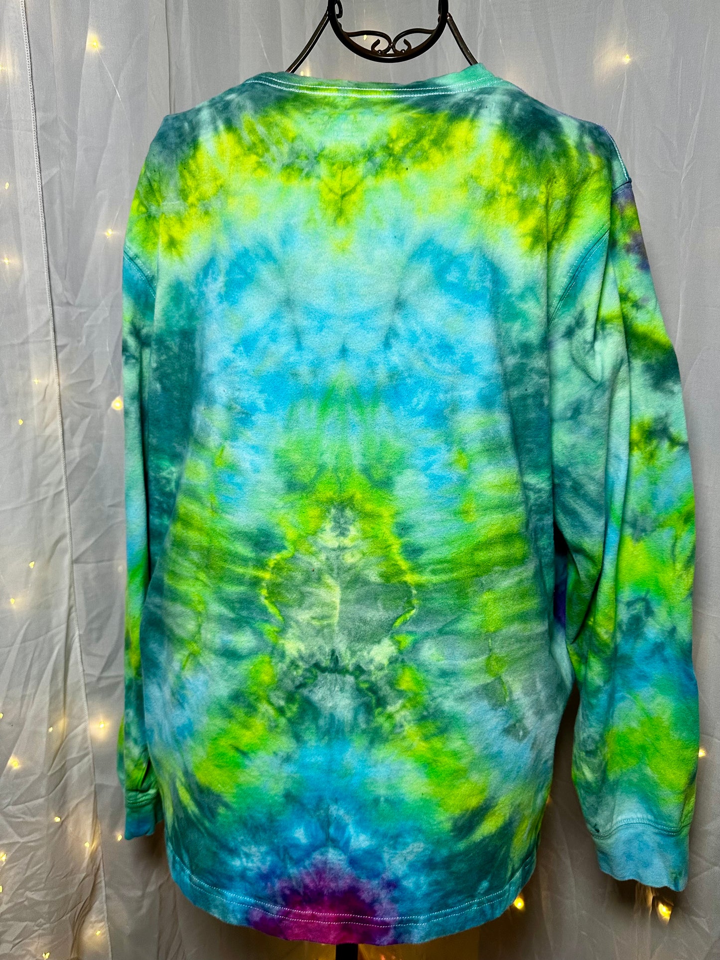 2XL Electric Eden Burst Long Sleeve Tee