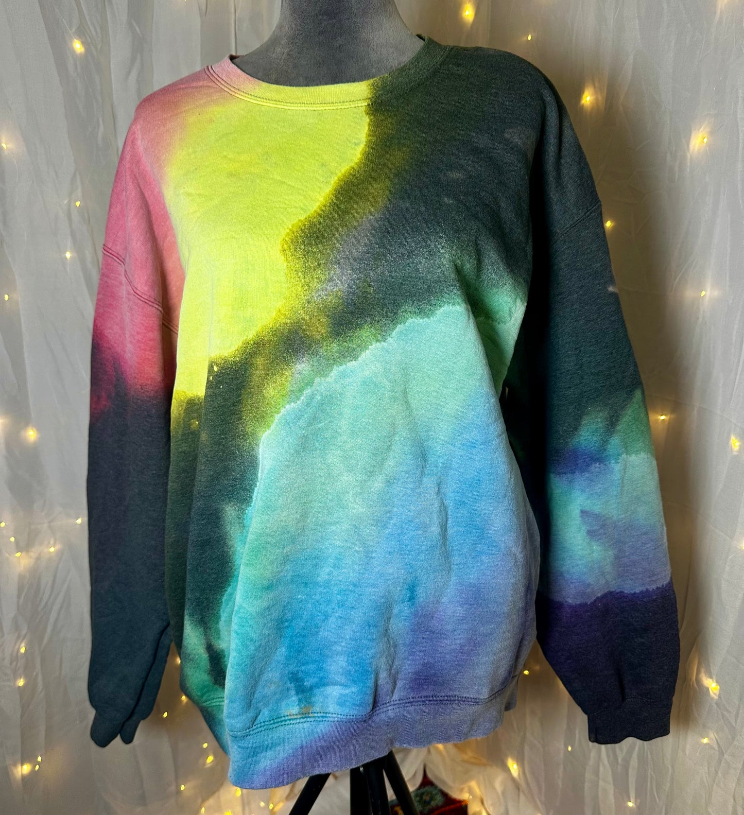 Pastel Rainbow Sweatshirt: sizes available L, 2XL, 5XL