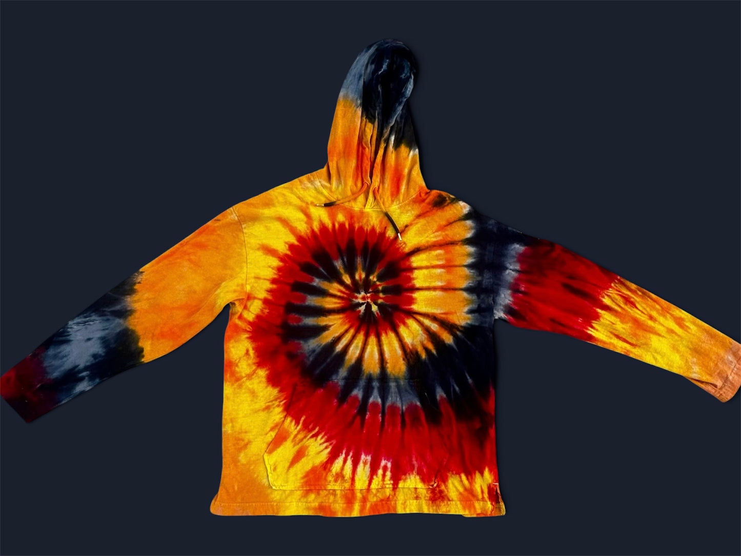 Medium Sunire Spiral Hooded Long Sleeve Tee