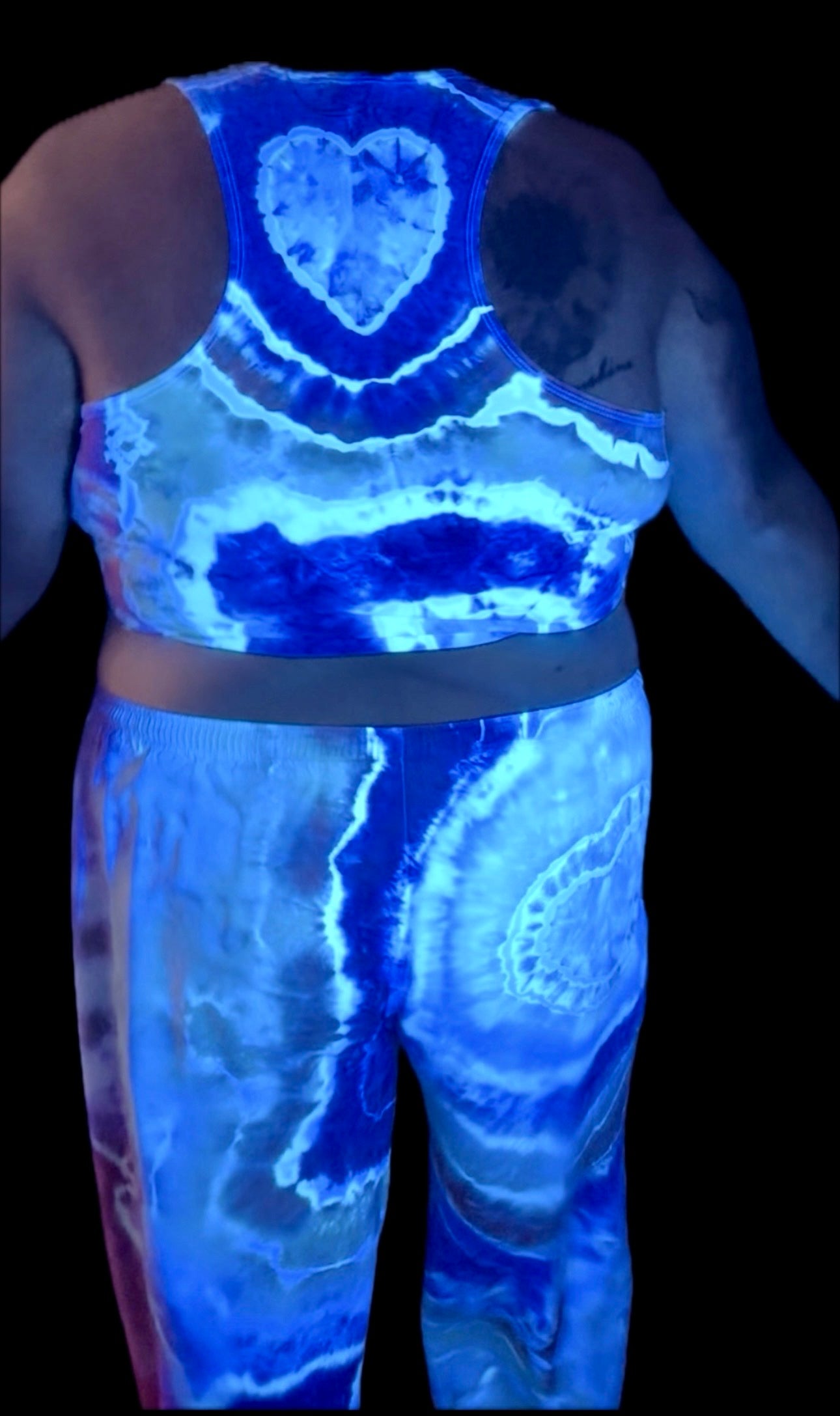 2X/3X Cosmic Candy Heart Glow UV Reactive Set- 2PC