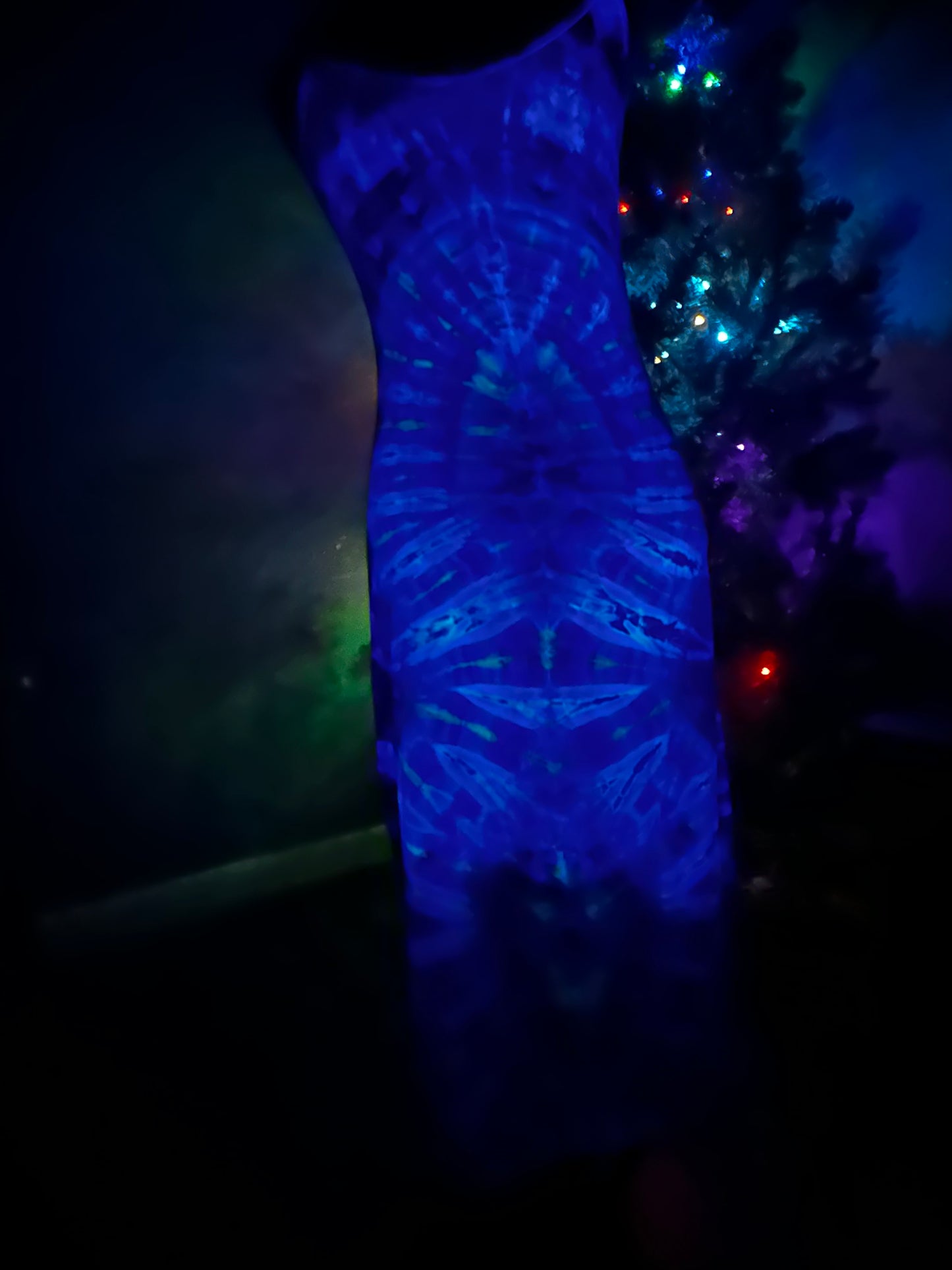 Medium “Curved Edges” UV Reactice Bodycon Slip Dress