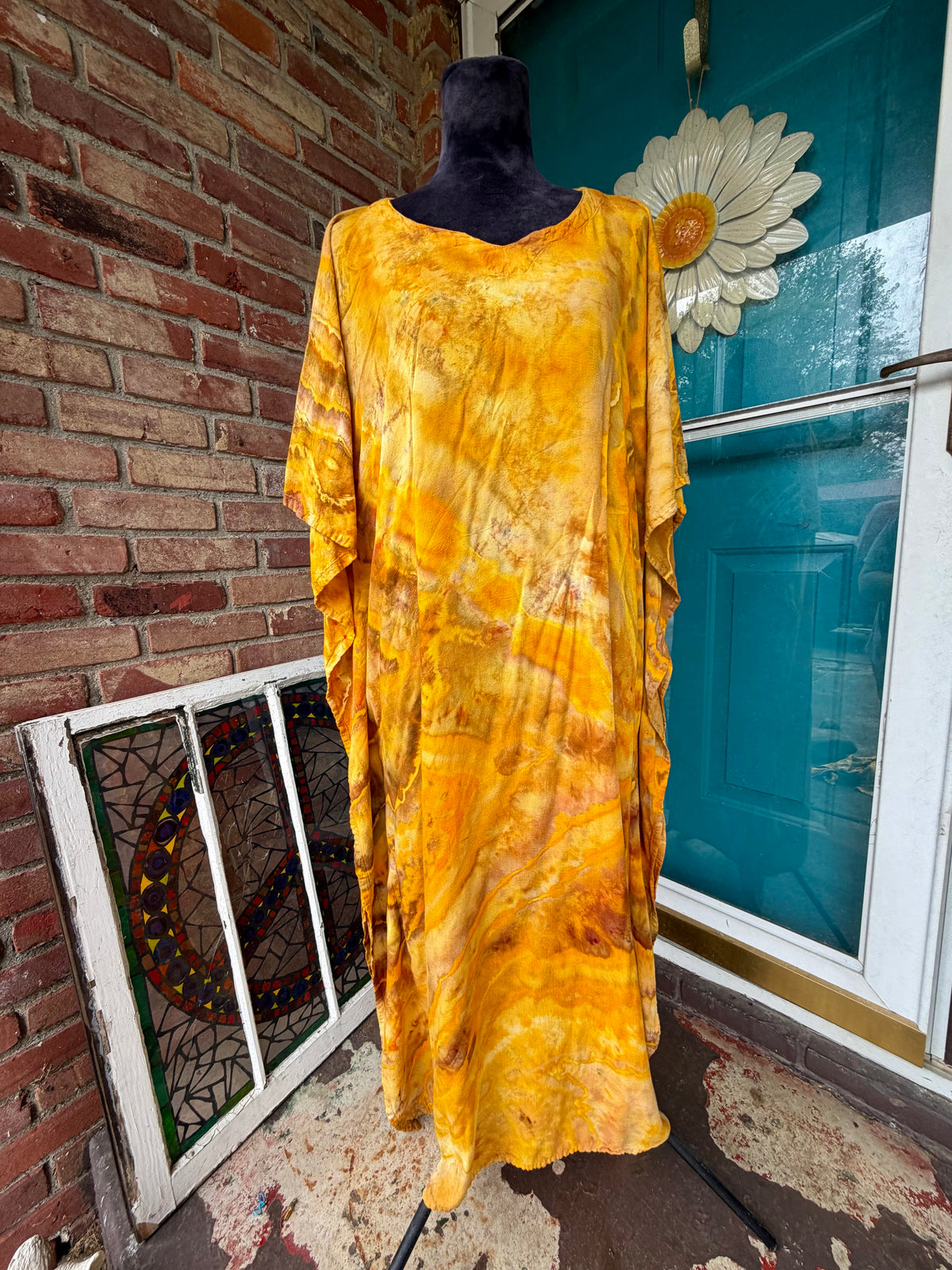 One Size Golden Sunburst Kaftan