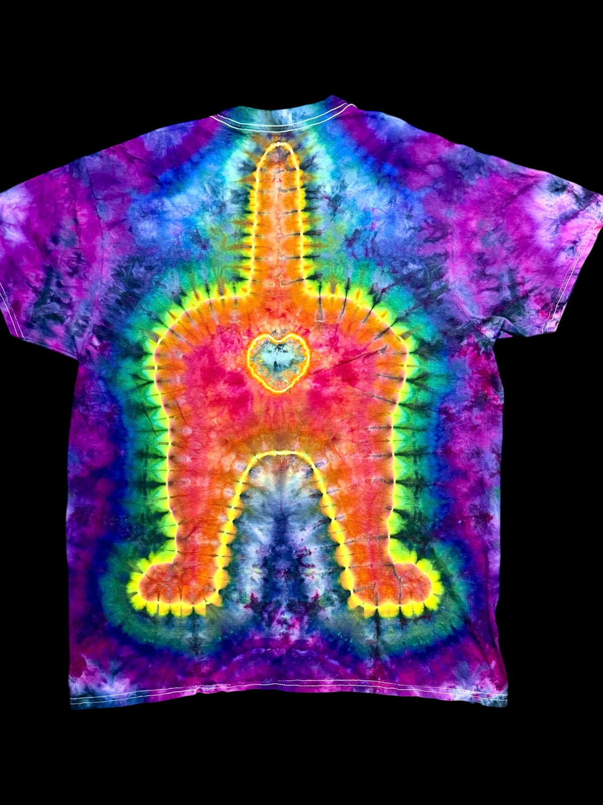 XL Rainbow Rave “Purrfectly Cheey” Kitty Tee