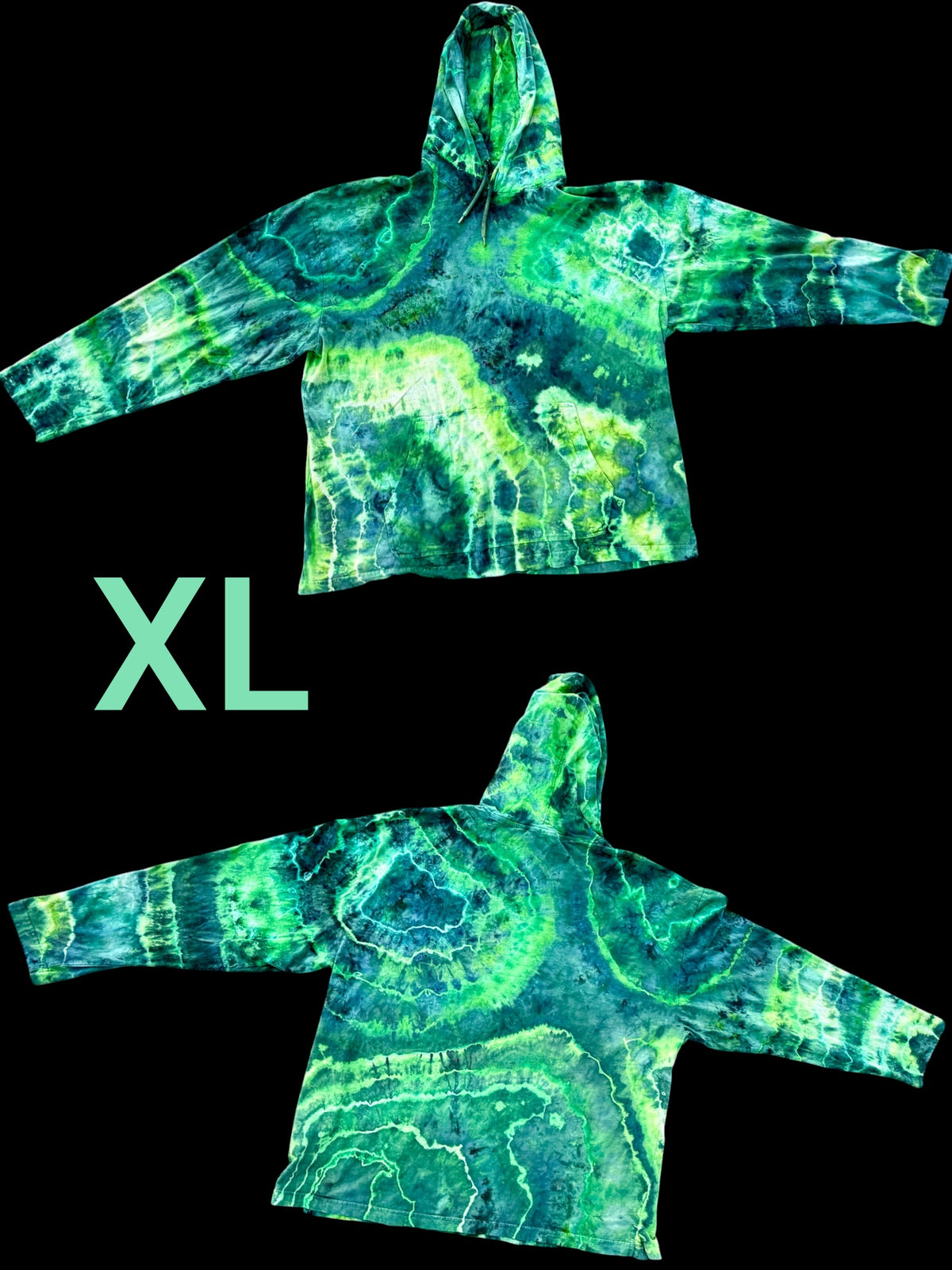 XL Emerald Galaxy Hooded Tee