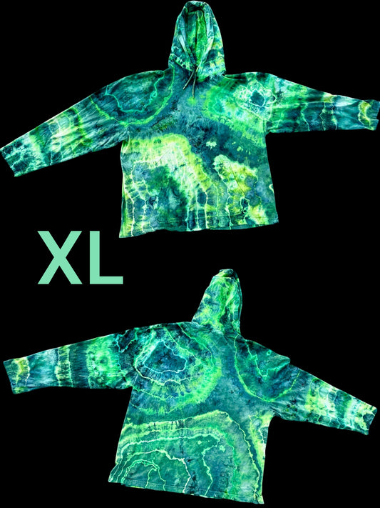 XL Emerald Galaxy Hooded Tee