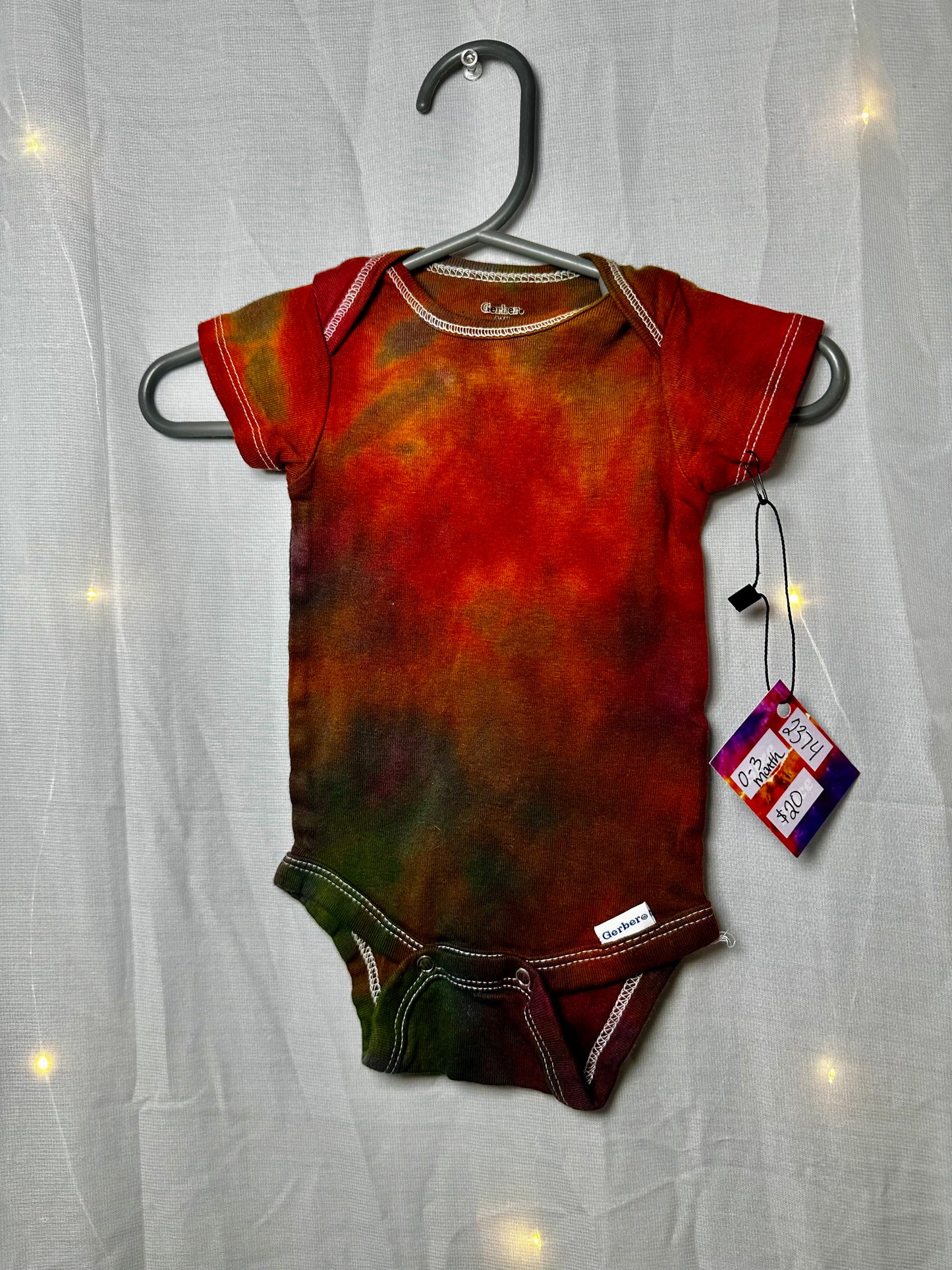 0-3 month Rustic Rainbow Grove Onesie