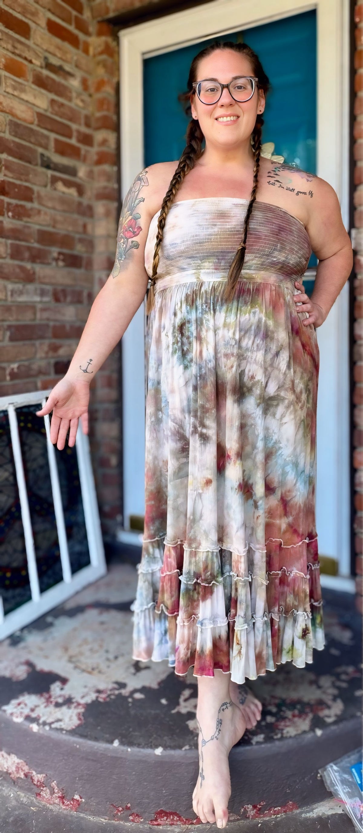 XL Bohemian Daydream Backless Maxi Dress