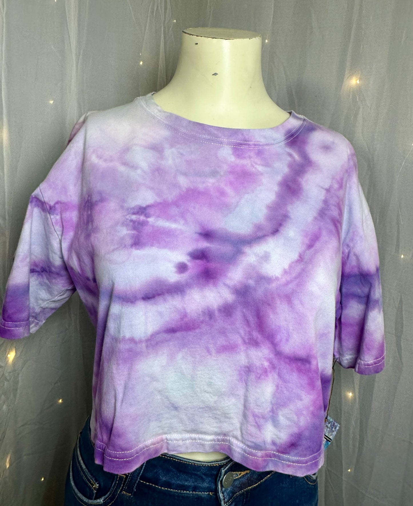 Medium Violet Sky Crop Top