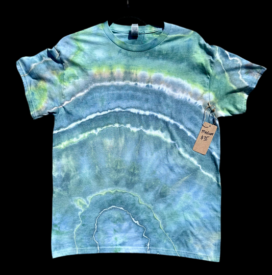 Medium Teal & Electric Green Geode Tee ⚡️