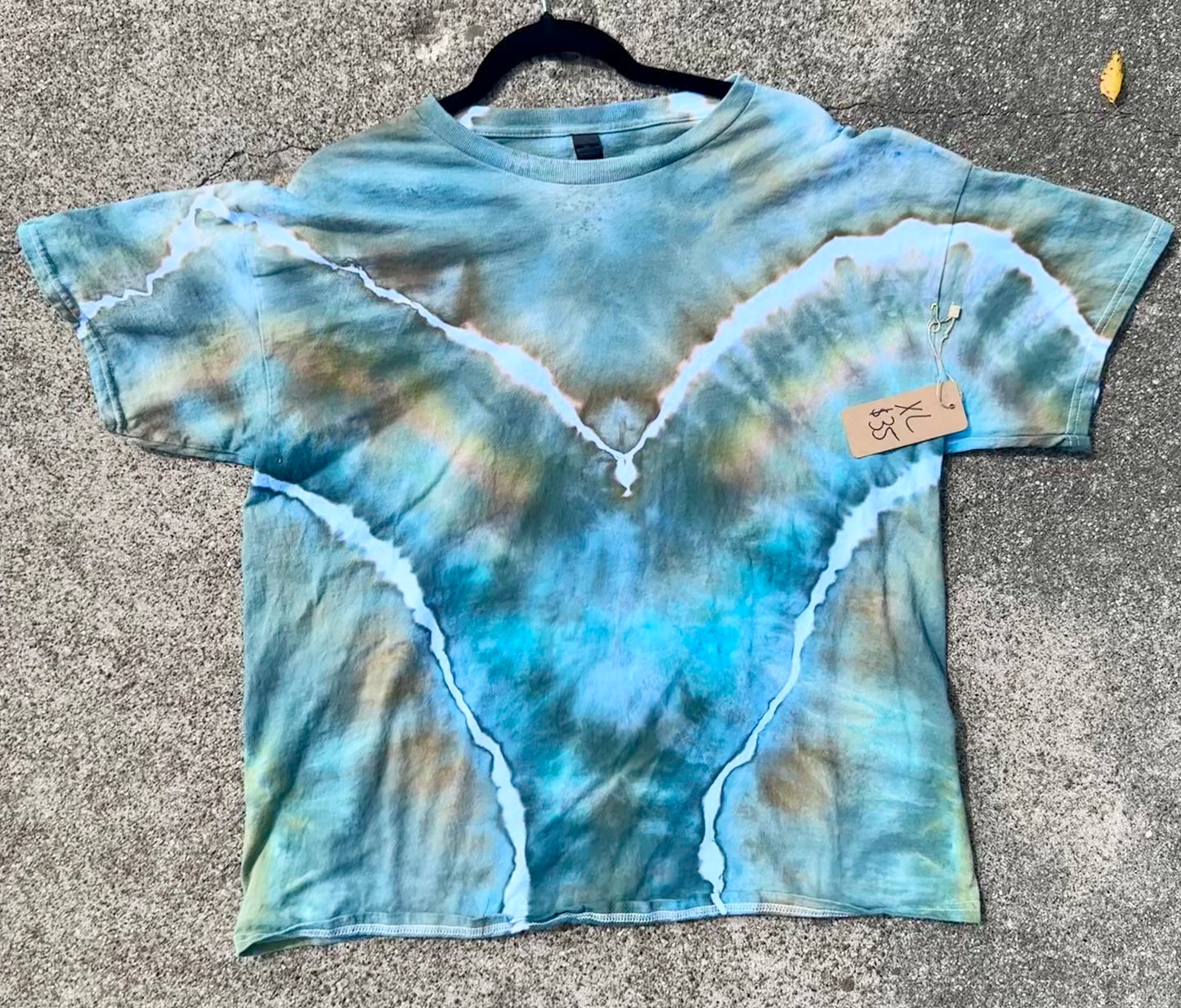 XL Teal/Green/Bronze Tee 🏝️