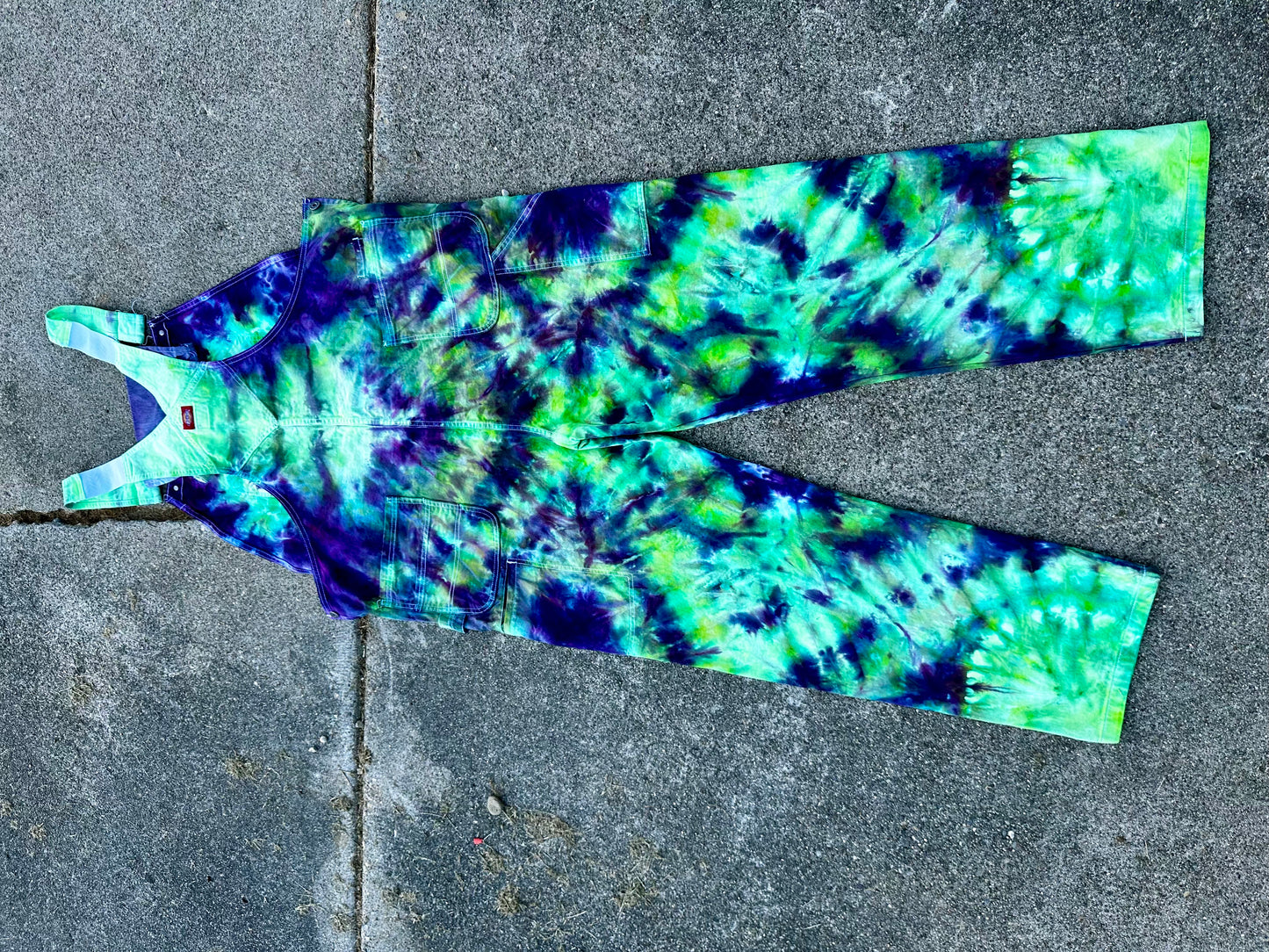 42x34 Bioluminescent Surge Dickies Overalls-UV Reactive