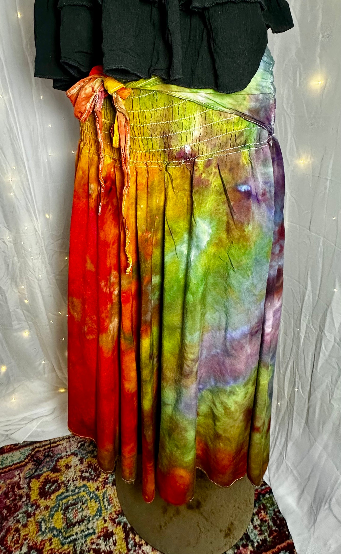 L/XL/2X Rustic Rainbow Grove Convertible Dress & Skirt