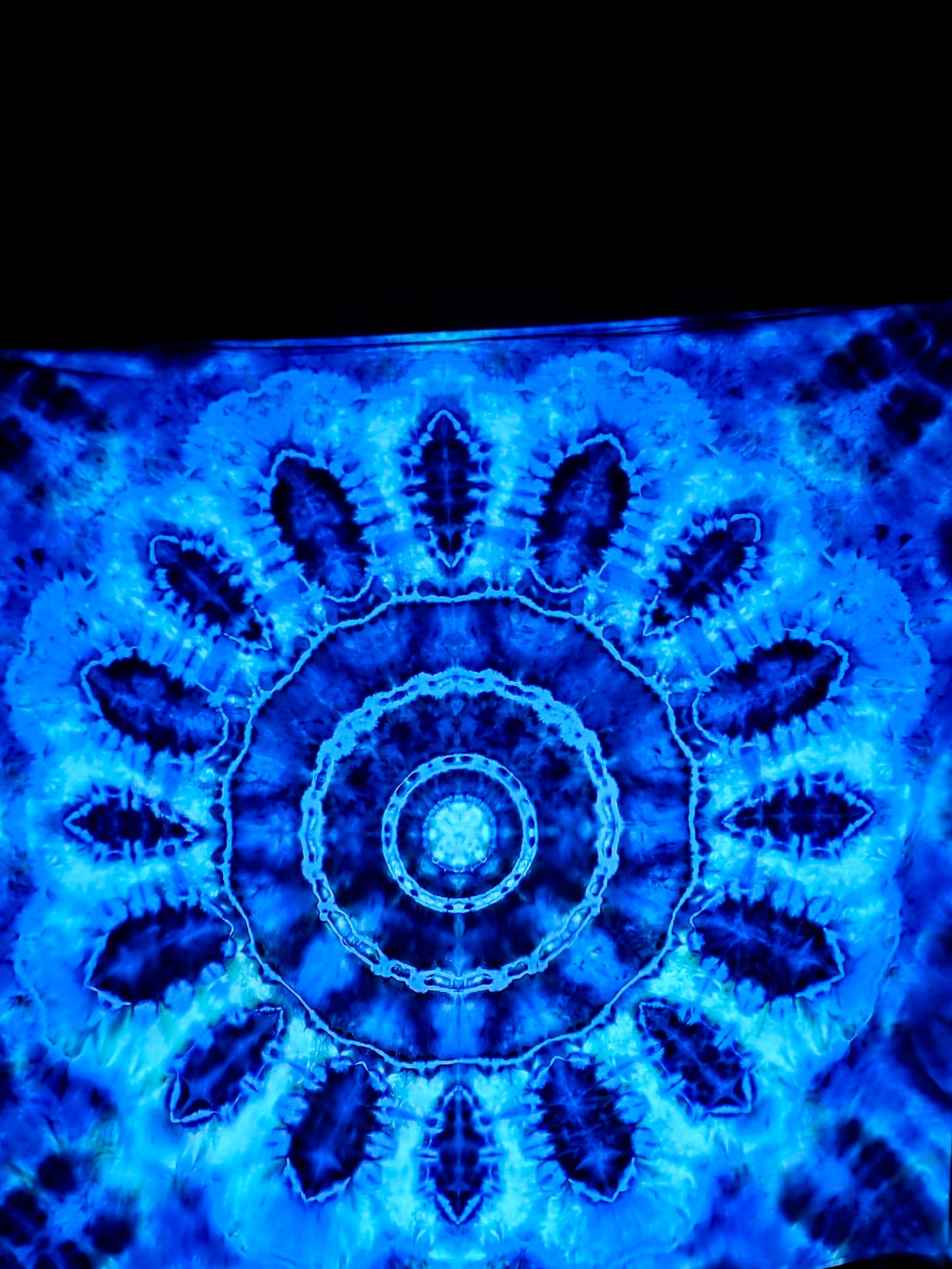 Moonlit Moss Mandala Tapestry *UV REACTIVE*