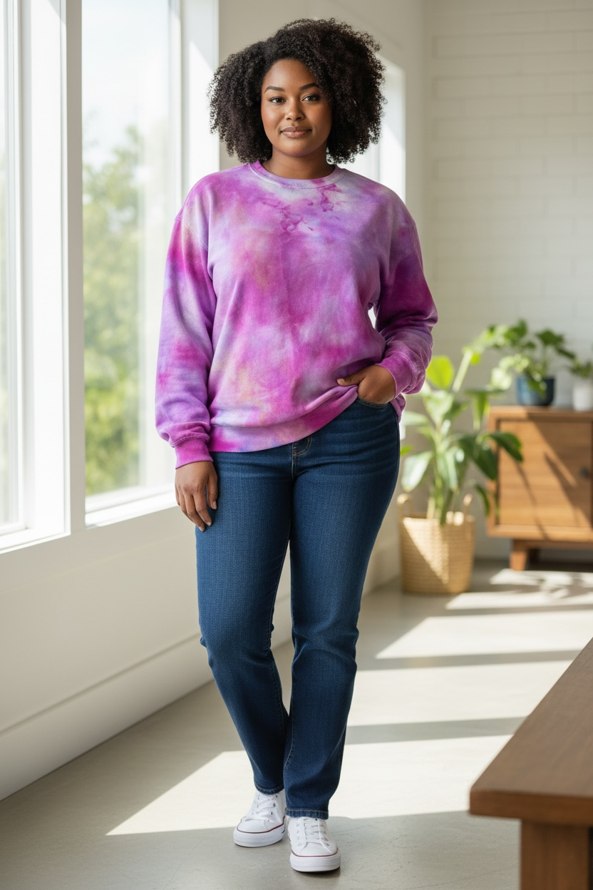 XL Berry Amethyst Crewneck Sweatshirt