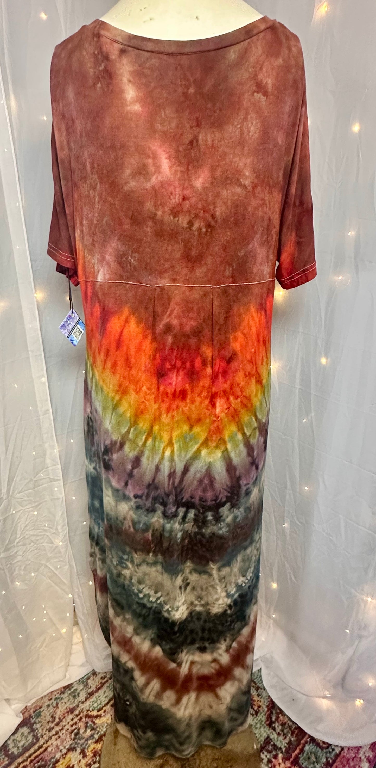 XXL Retro Rainbow Groove Dress