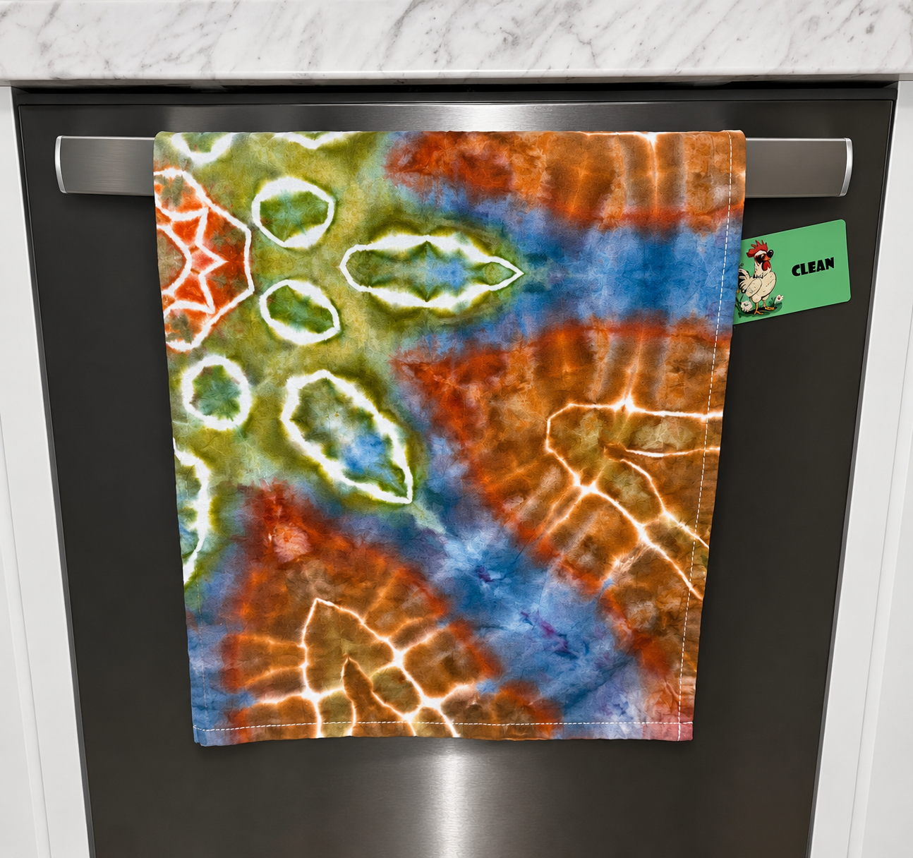Woodland Compass Mandala Kitchen Towel