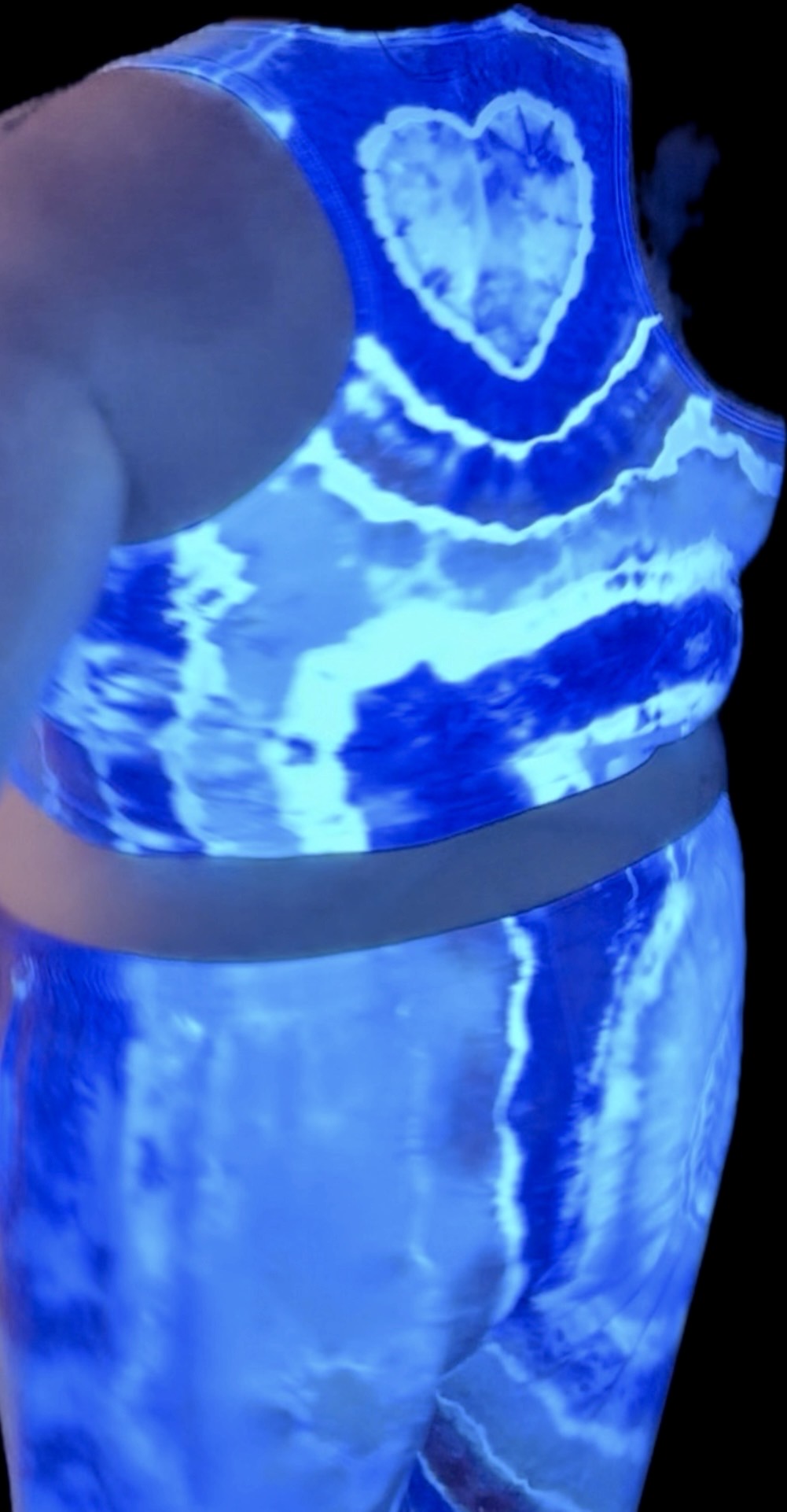 2X/3X Cosmic Candy Heart Glow UV Reactive Set- 2PC