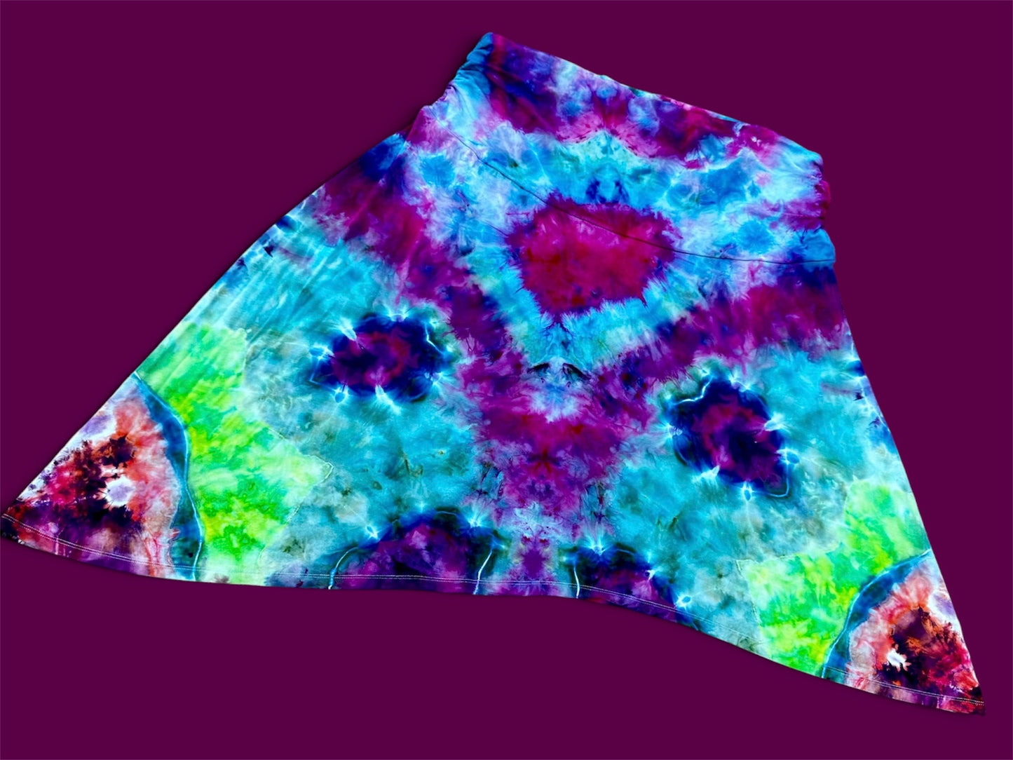 2X Electric Reef Mandala Asymmetrical Skirt