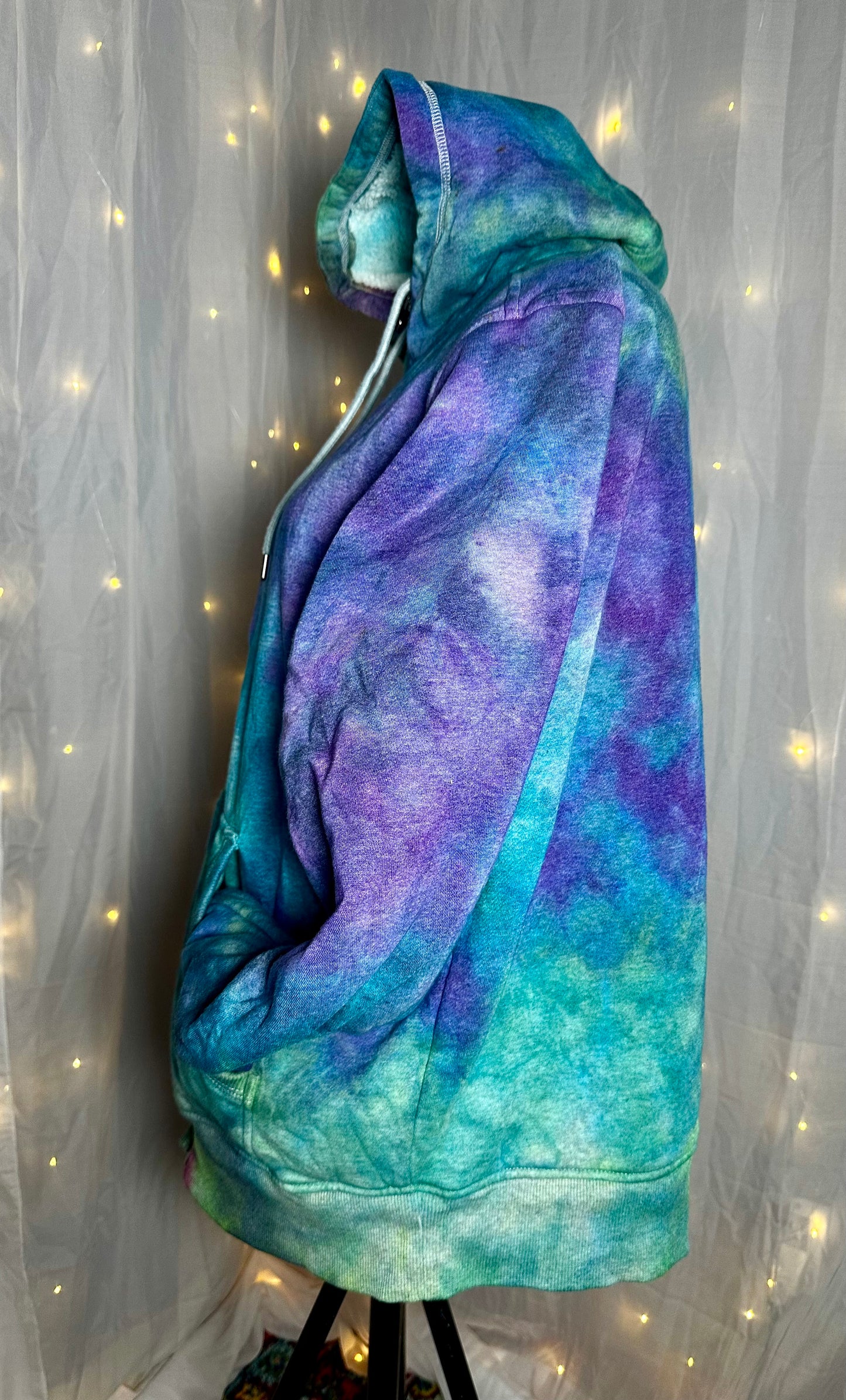 Large Electric Horizon Fleece Lined Zip-Up Hoodie