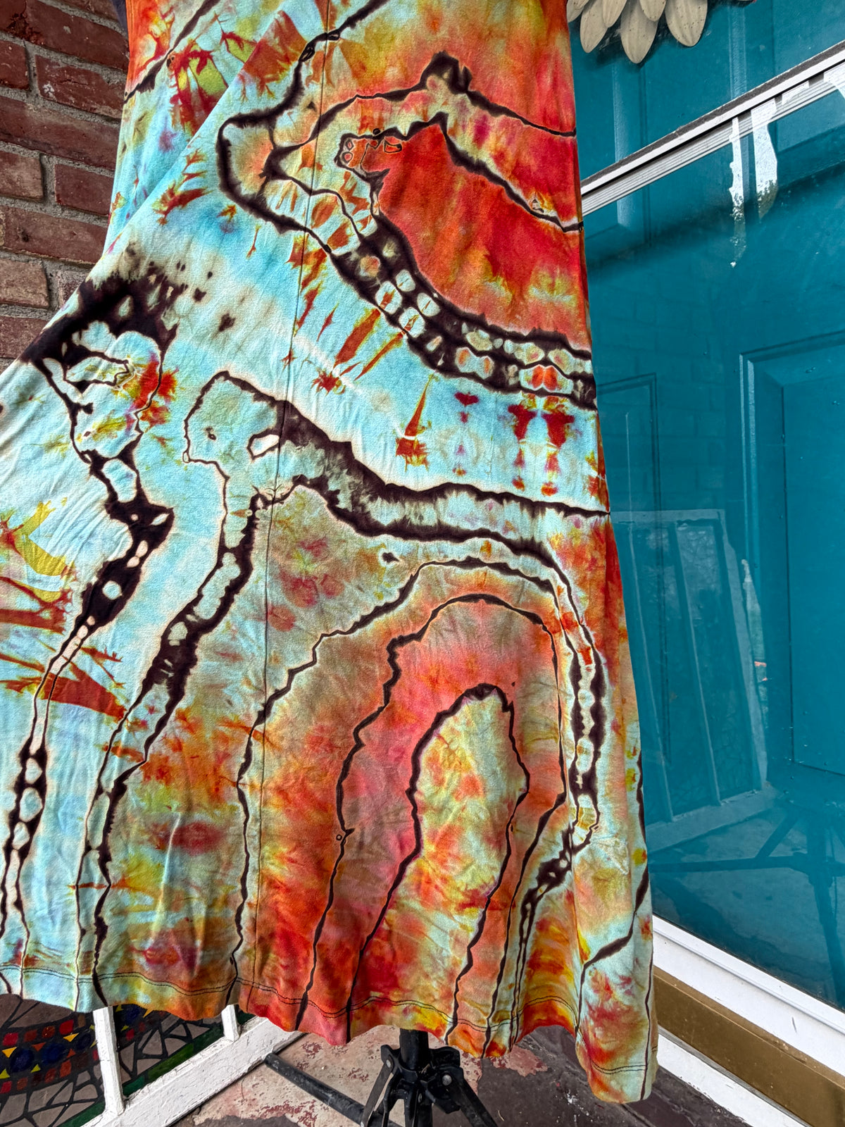 Large Autumn Aurora Swing Dress